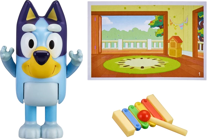 Bluey Story Starter Set assortierte Figur, Zubehörteil, Geschichtenkarte, ab 3 Jahren