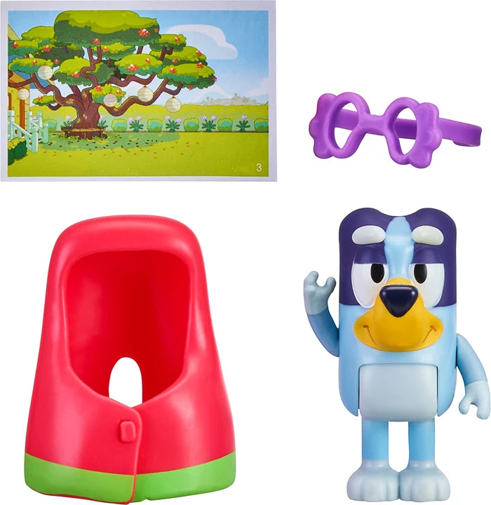 Bluey Story Starter Set II assortierte Figur, Zubehörteil, Geschichtenkarte, ab 3 Jahren