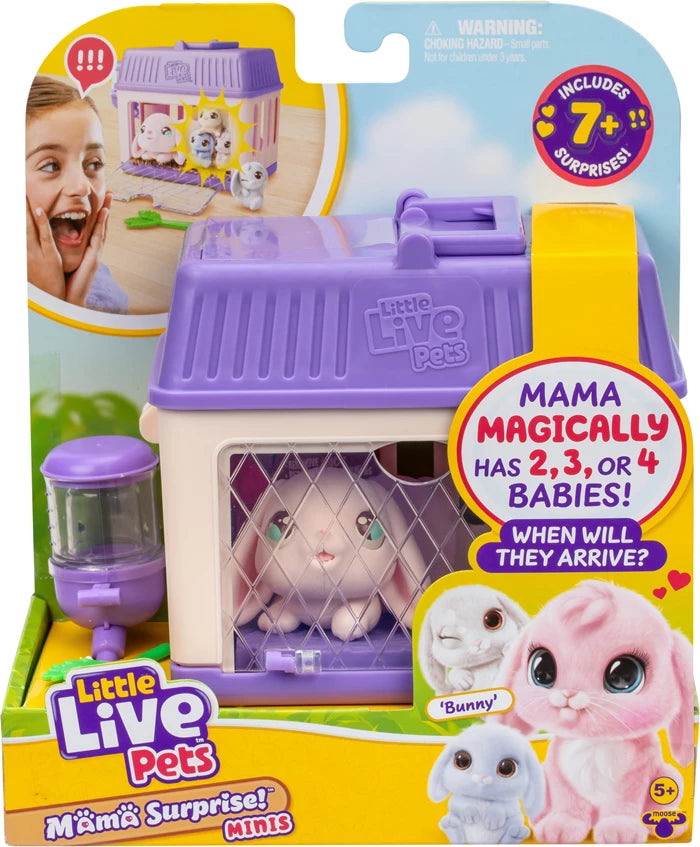 Moose Toys Mama Surprise Mini Bunny Little Live Pets