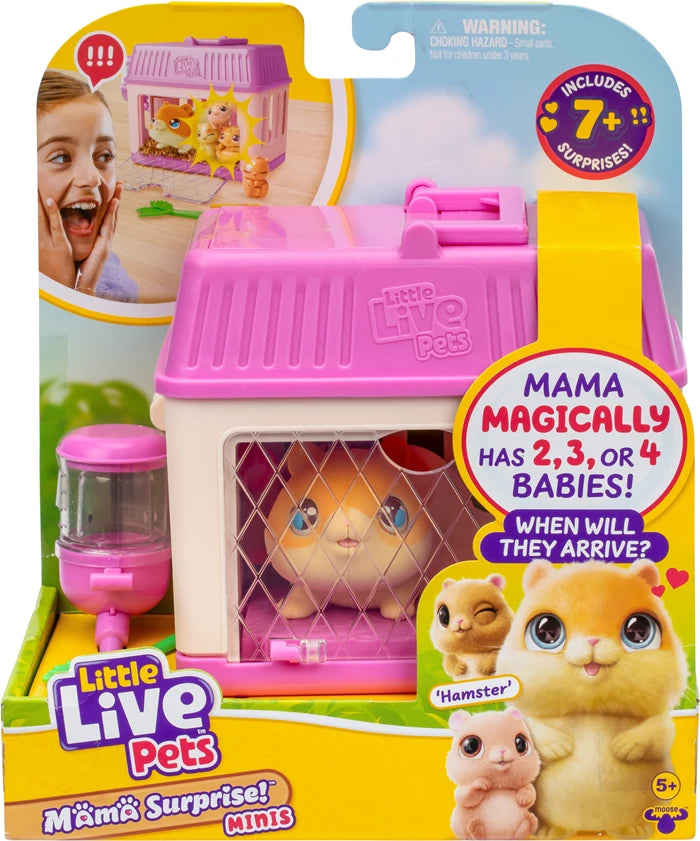 Moose Toys Mama Surprise Mini Hamster Little Live Pets