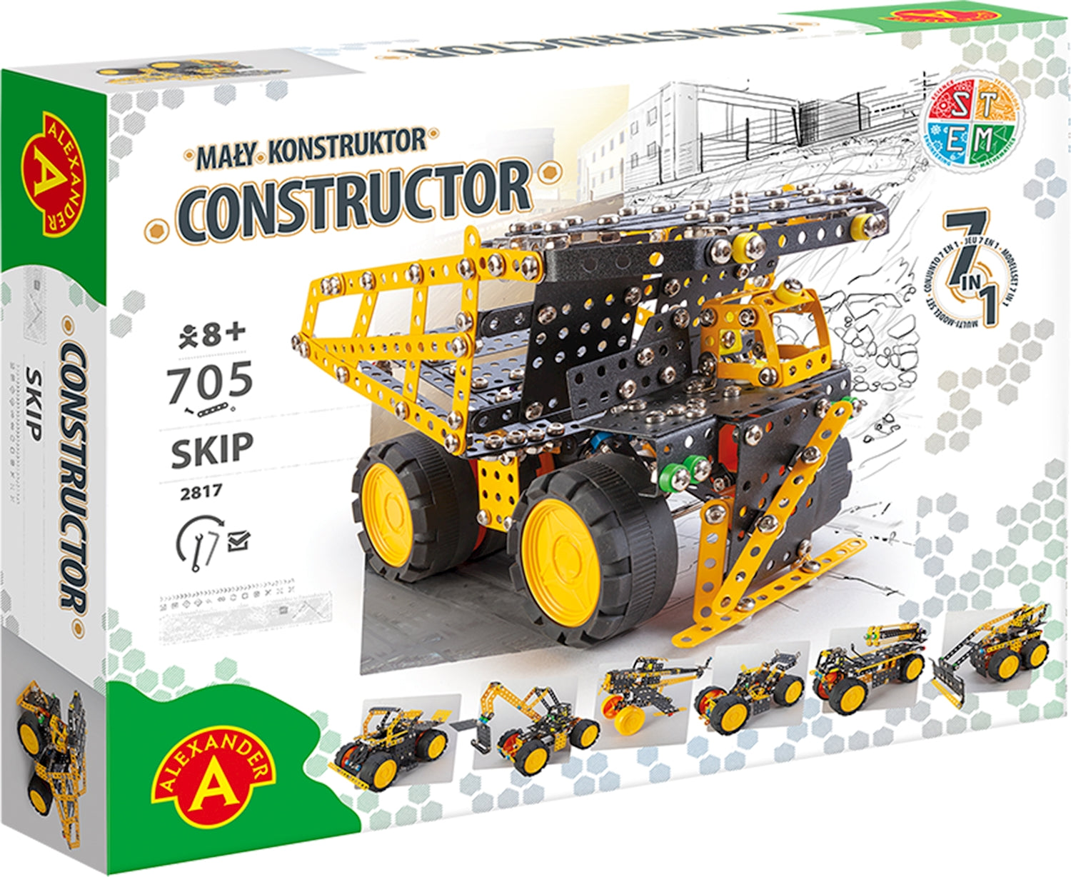 Constructor PRO Skip 7 in 1 Bauset