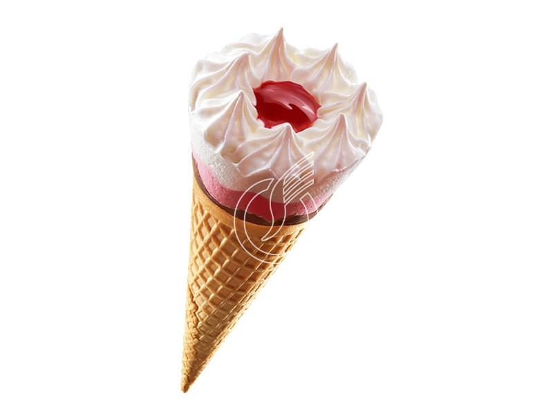 Erdbeer Cornet