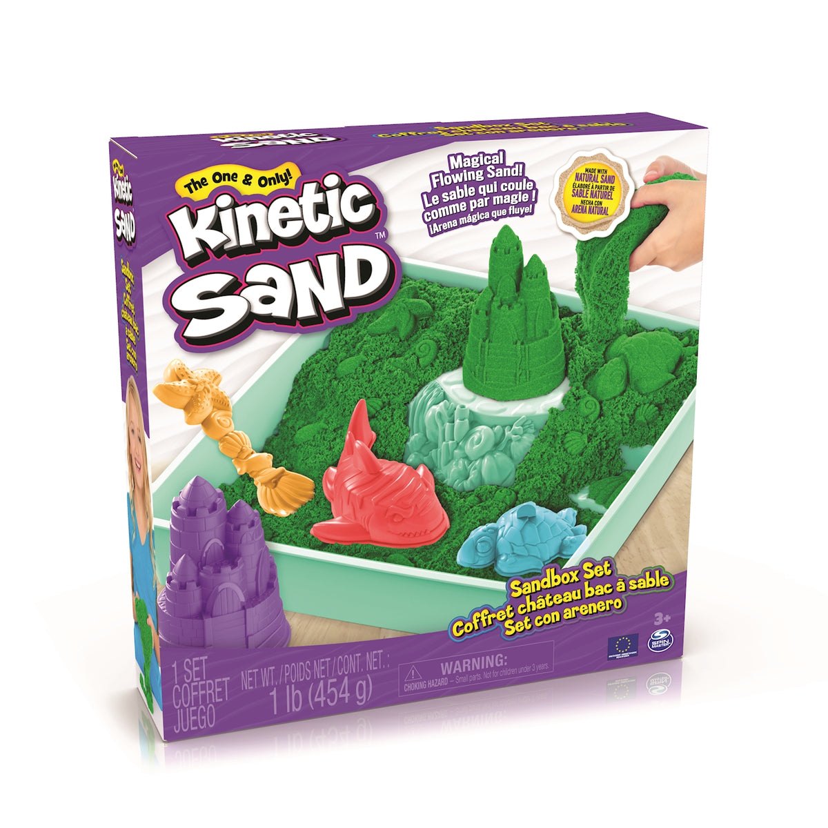 Kinetic Sand Box ass. 454g