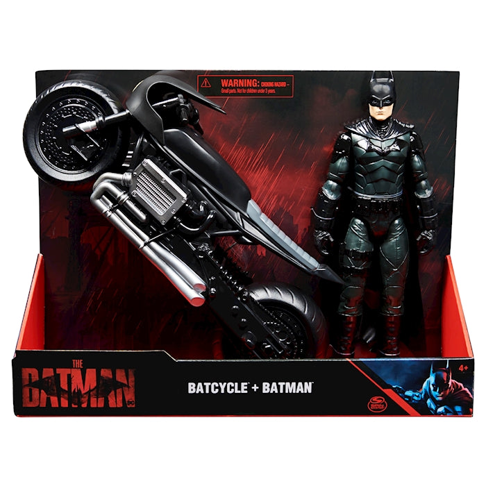 Batman Bat-Cycle & Figur Batman 30cm Movie - The Batman