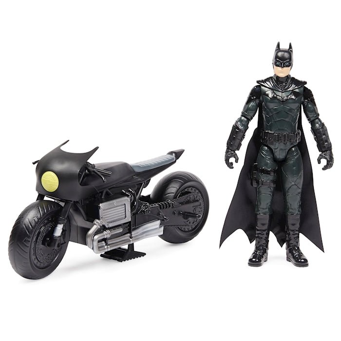 Batman Bat-Cycle & Figur Batman 30cm Movie - The Batman