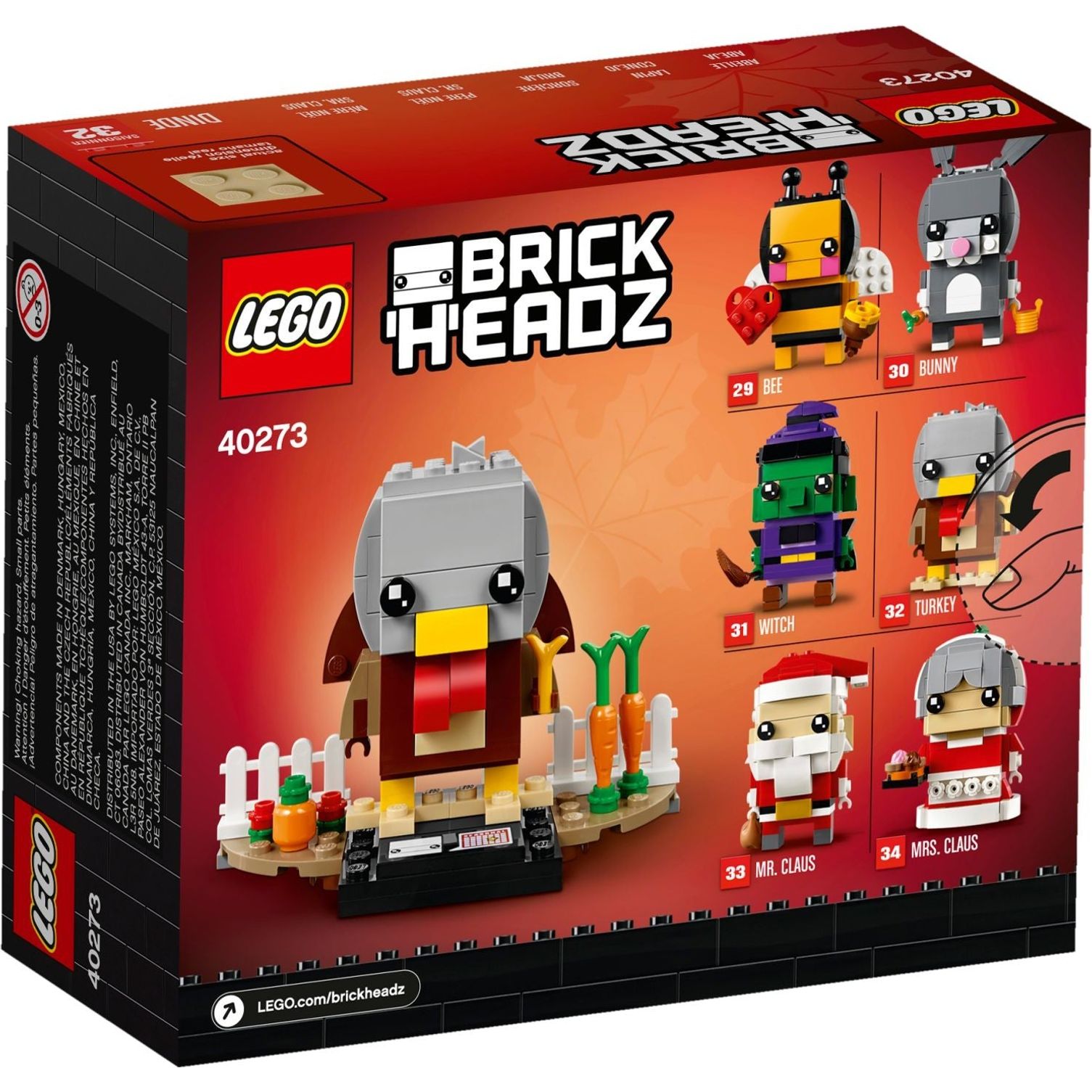 LEGO Brickheadz Erntedank Truthan 40273