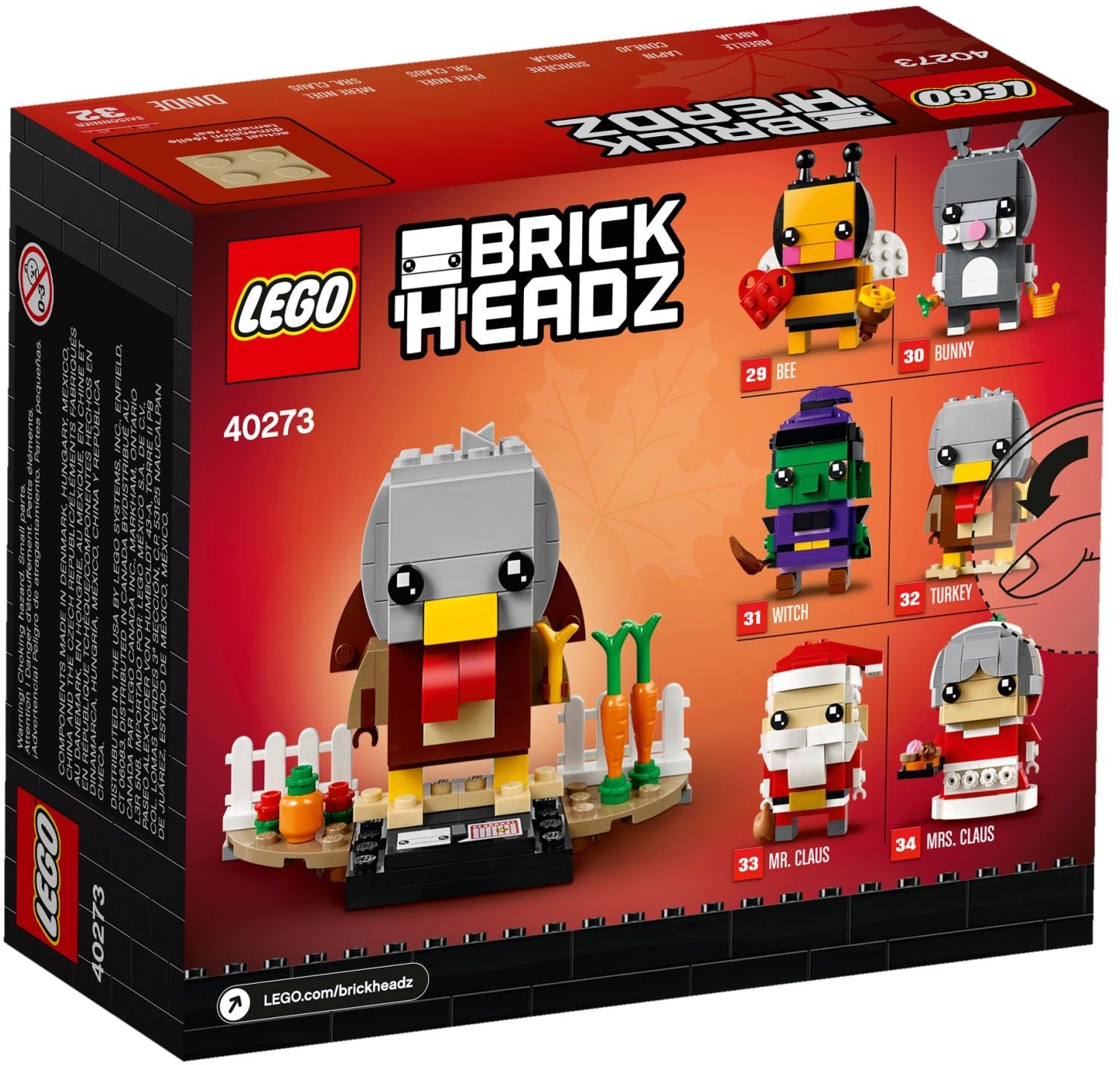 LEGO Brickheadz Erntedank Truthan 40273