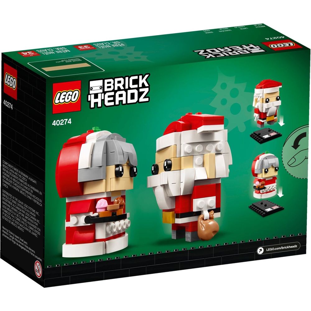 LEGO Brickheadz Mr. und Mrs. Claus 40274