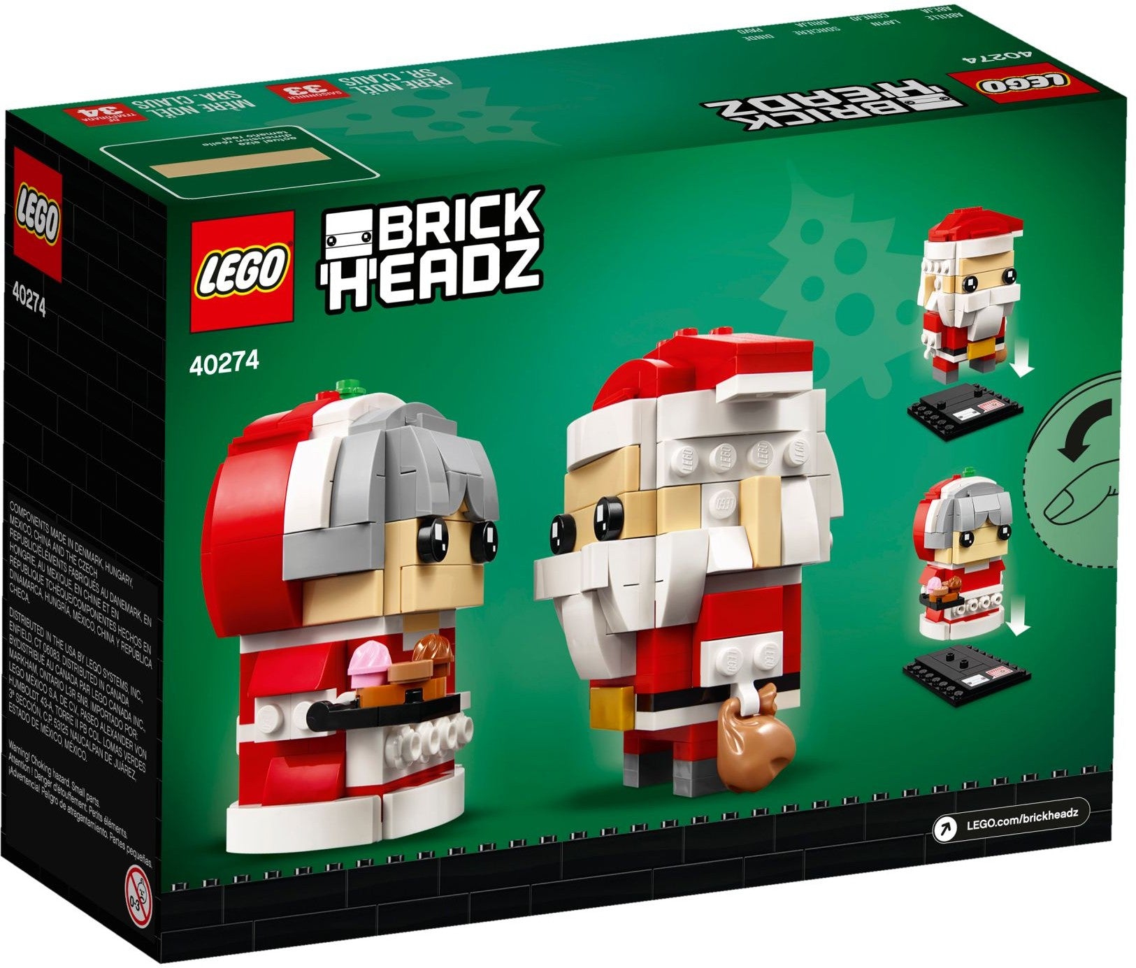 LEGO Brickheadz Mr. und Mrs. Claus 40274