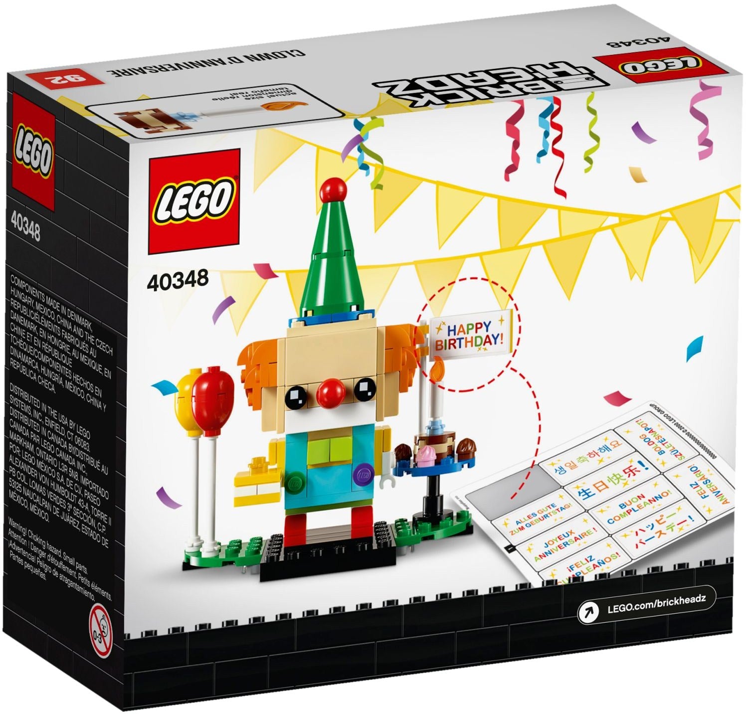 LEGO Brickheadz Geburtstags-Clown 40348