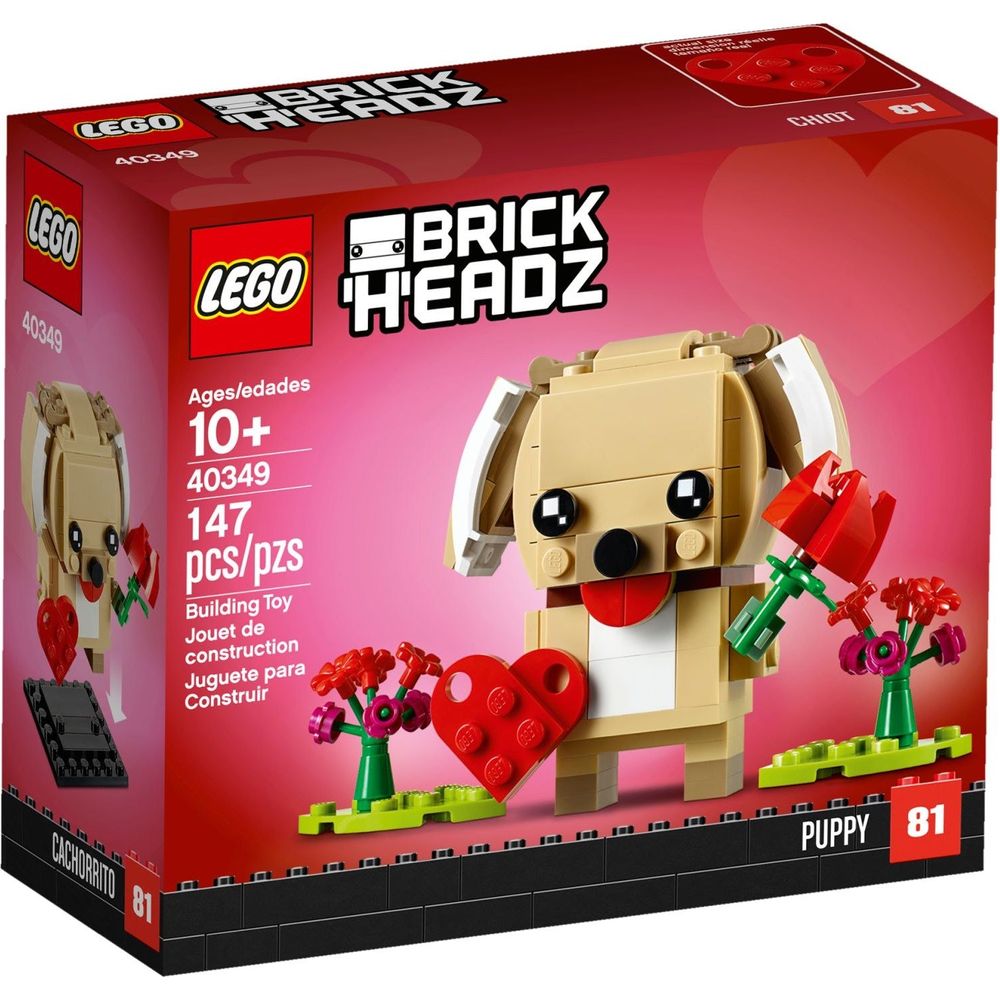 LEGO Brickheadz Valentinstag-Welpe 40349