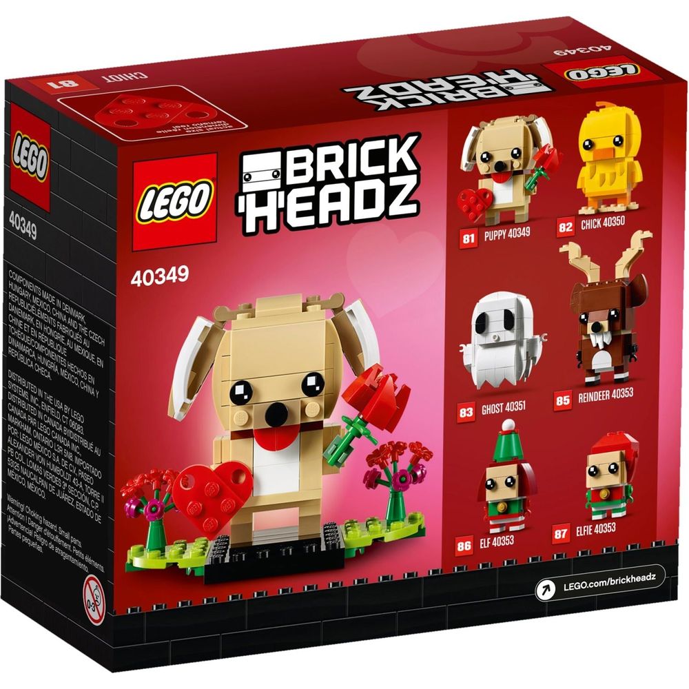 LEGO Brickheadz Valentinstag-Welpe 40349