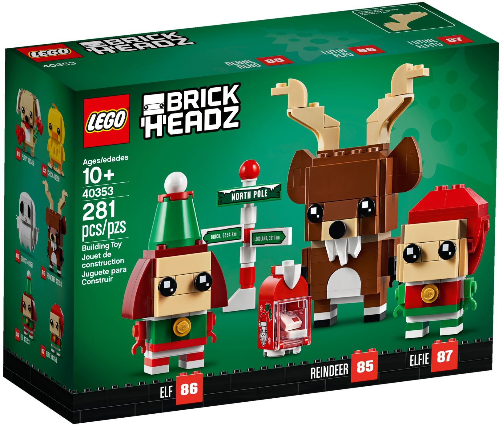 LEGO Brickheadz Rentier und Elfen 40353