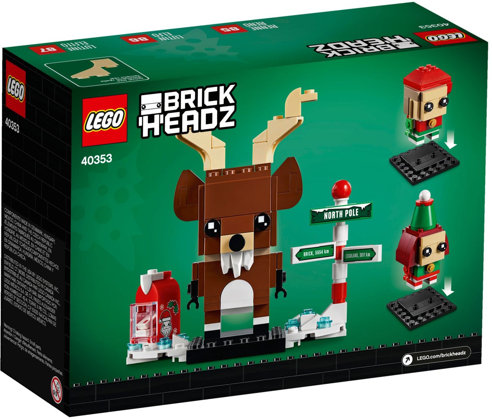 LEGO Brickheadz Rentier und Elfen 40353