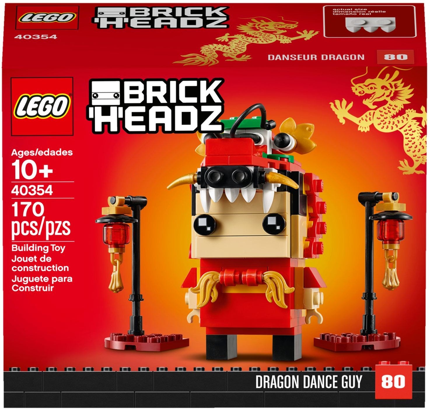 LEGO Brickheadz Drachentanzmann 40354