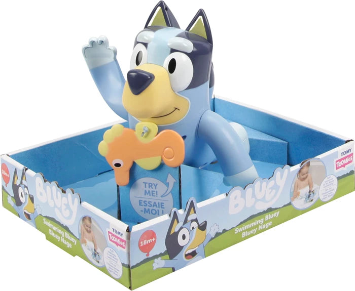 Bluey schwimmt Badespielzeug, bewegliche Arme, Seepferdchen, ab 18 Monaten