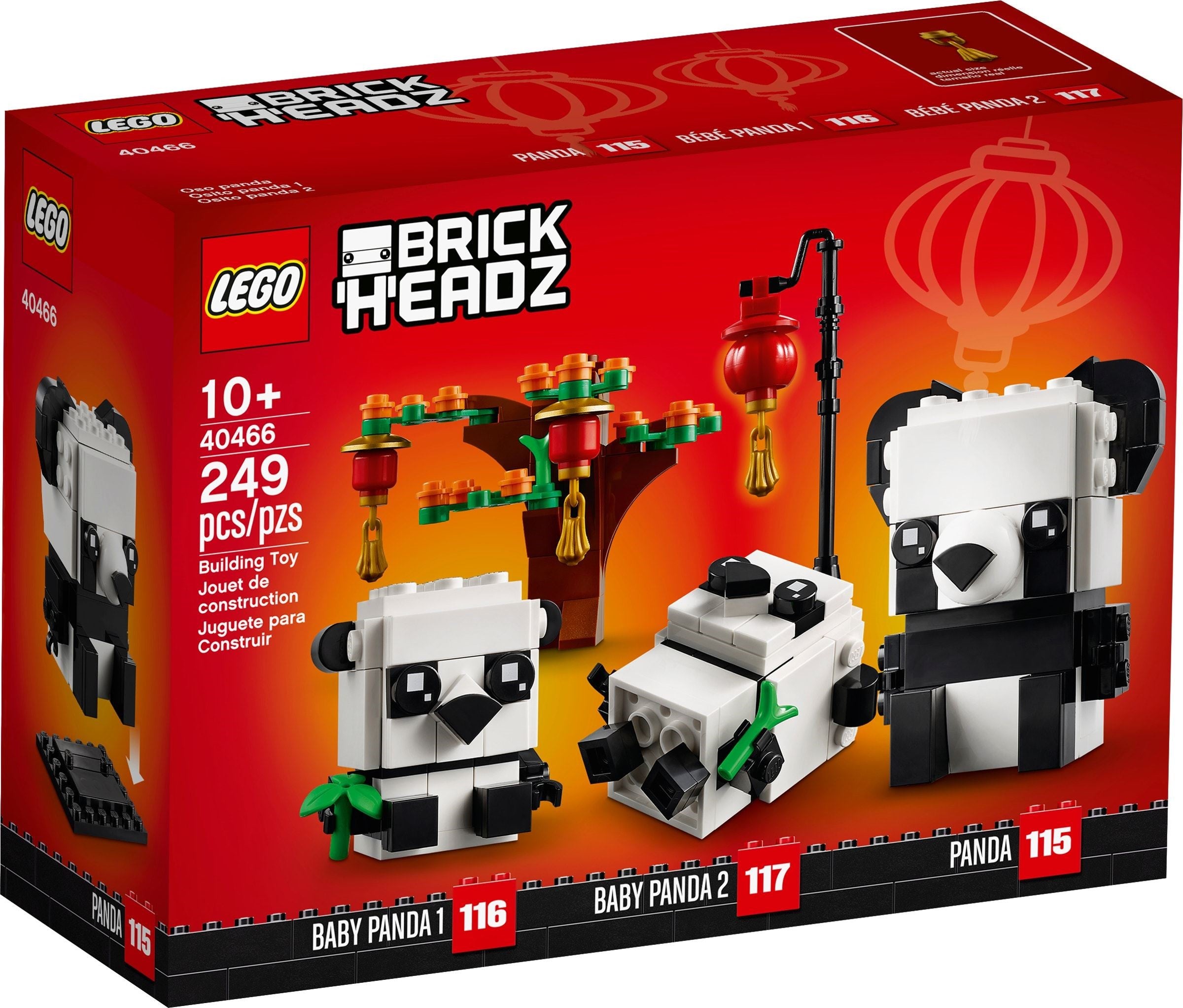 LEGO BrickHeadz Pandas fürs chinesische Neujahrsfest 40466