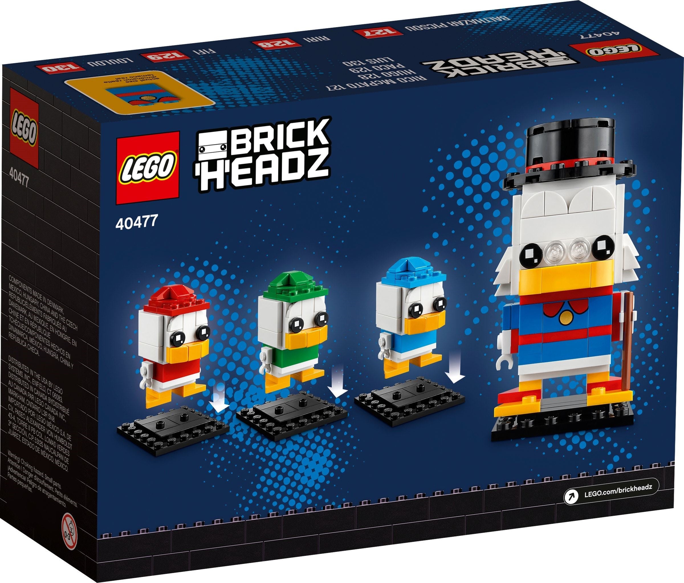 <transcy>LEGO BrickHeadz Picsou, Tick, Trick & Track 40477</transcy>