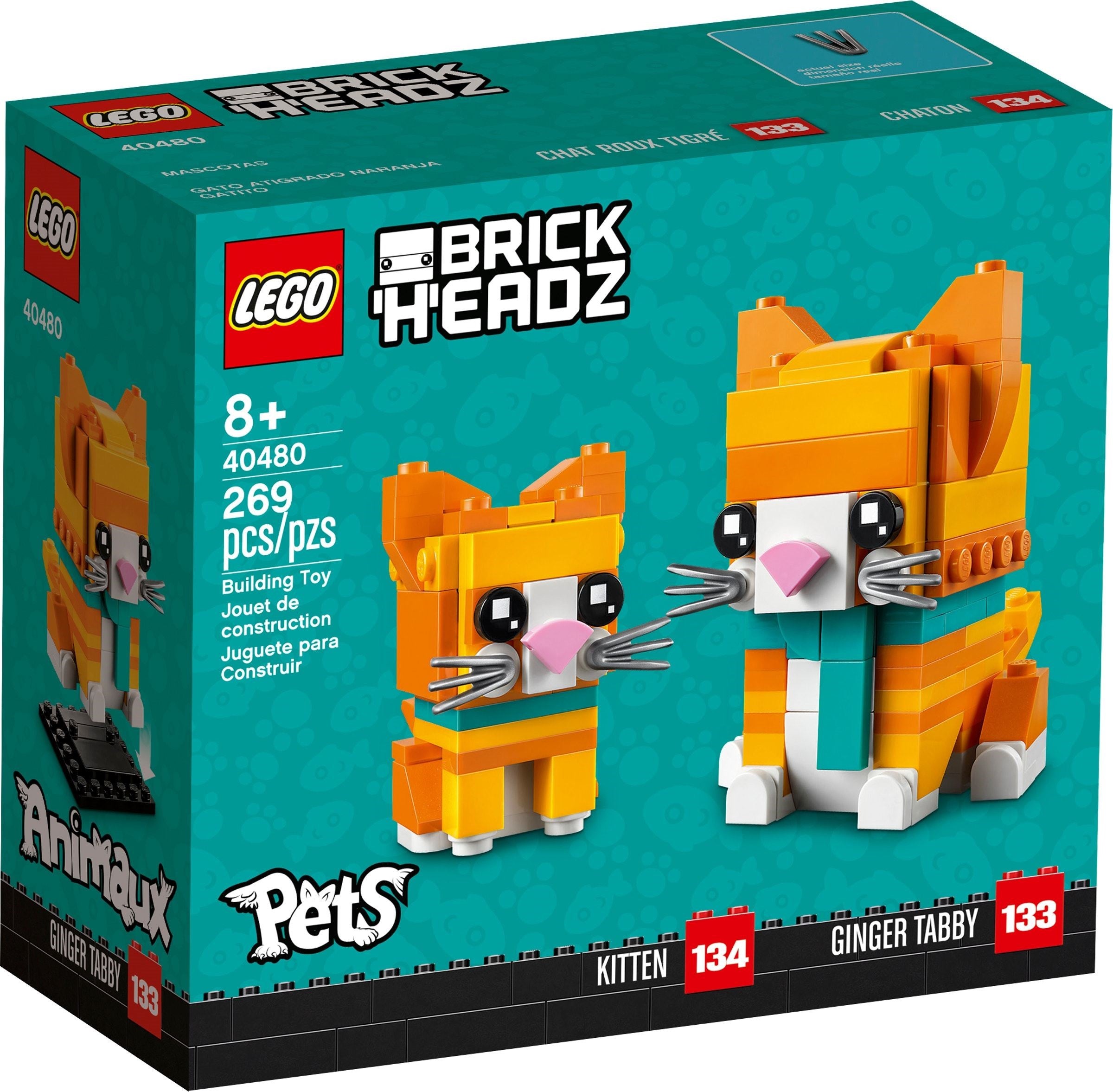<transcy>LEGO BrickHeadz Chat rouge tigré 40480</transcy>