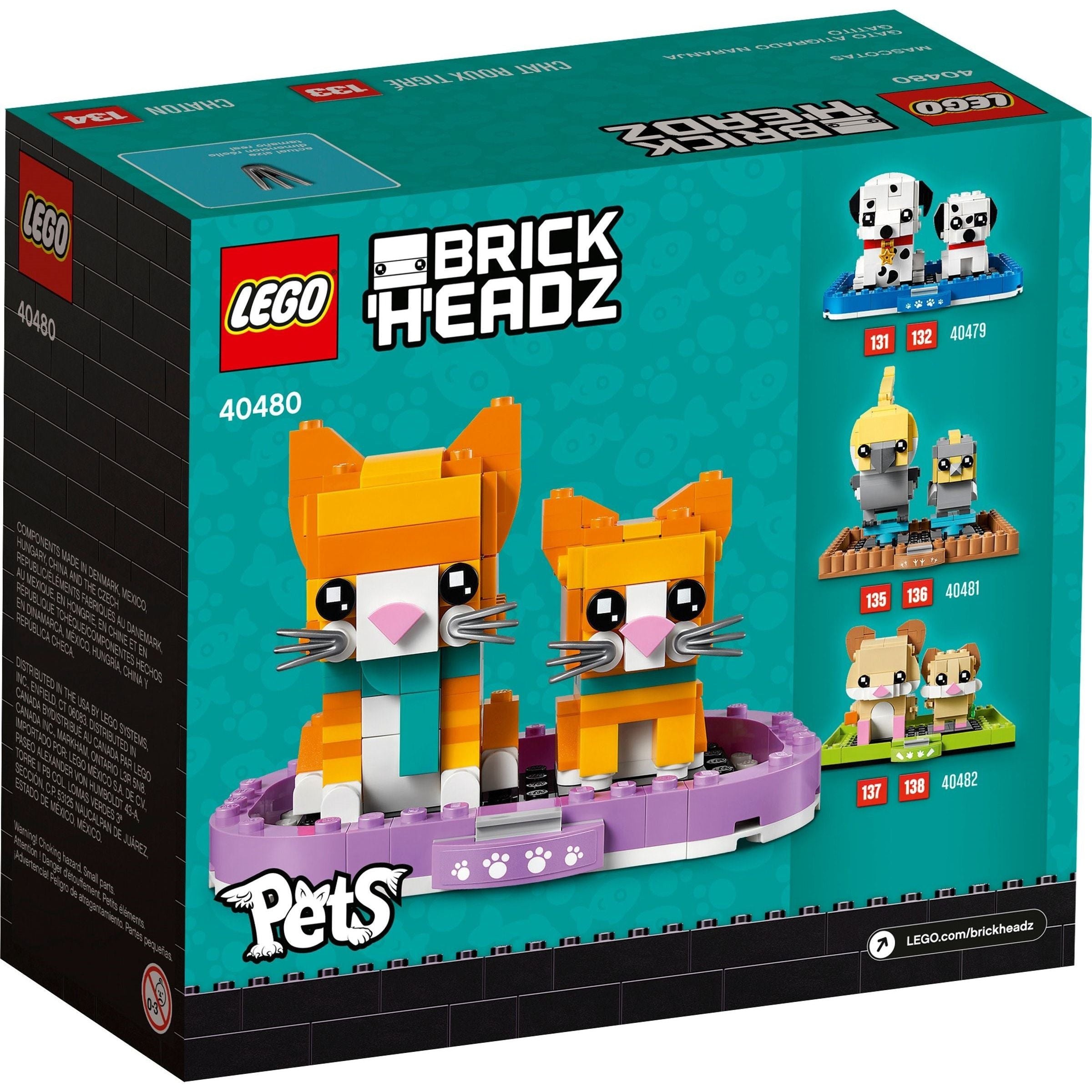 LEGO BrickHeadz Rot getigerte Katze 40480