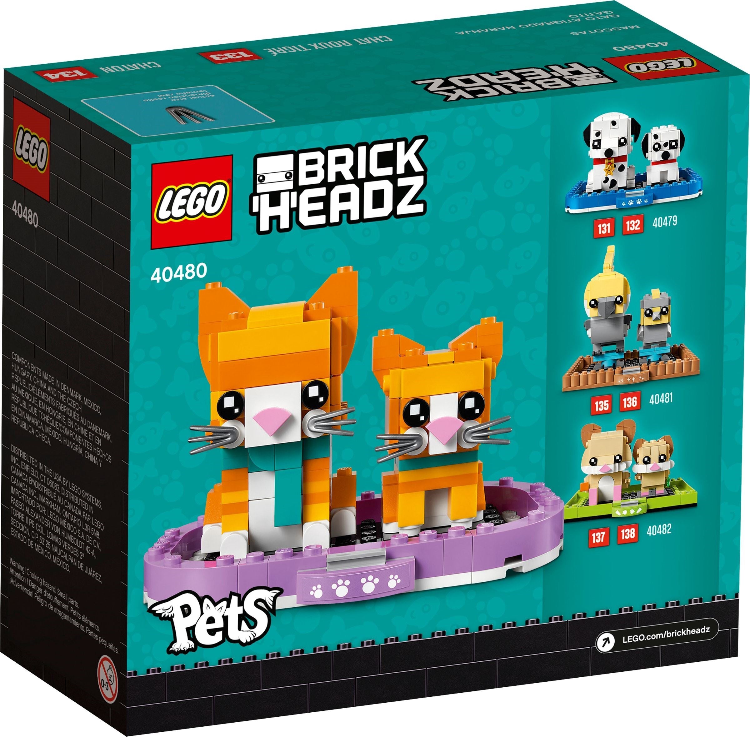 <transcy>LEGO BrickHeadz Chat rouge tigré 40480</transcy>