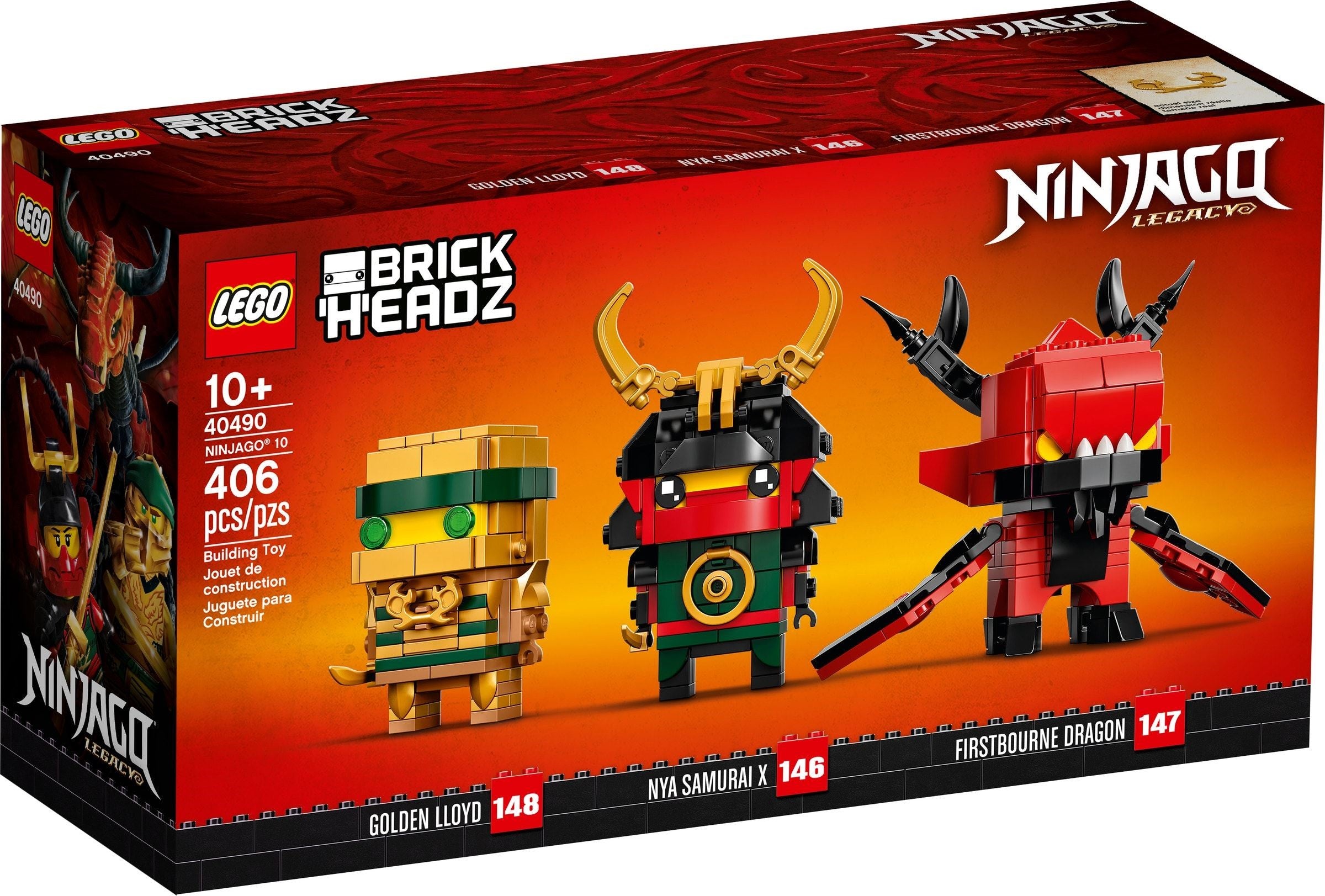 <transcy>LEGO BrickHeadz NINJAGO 10 40490</transcy>
