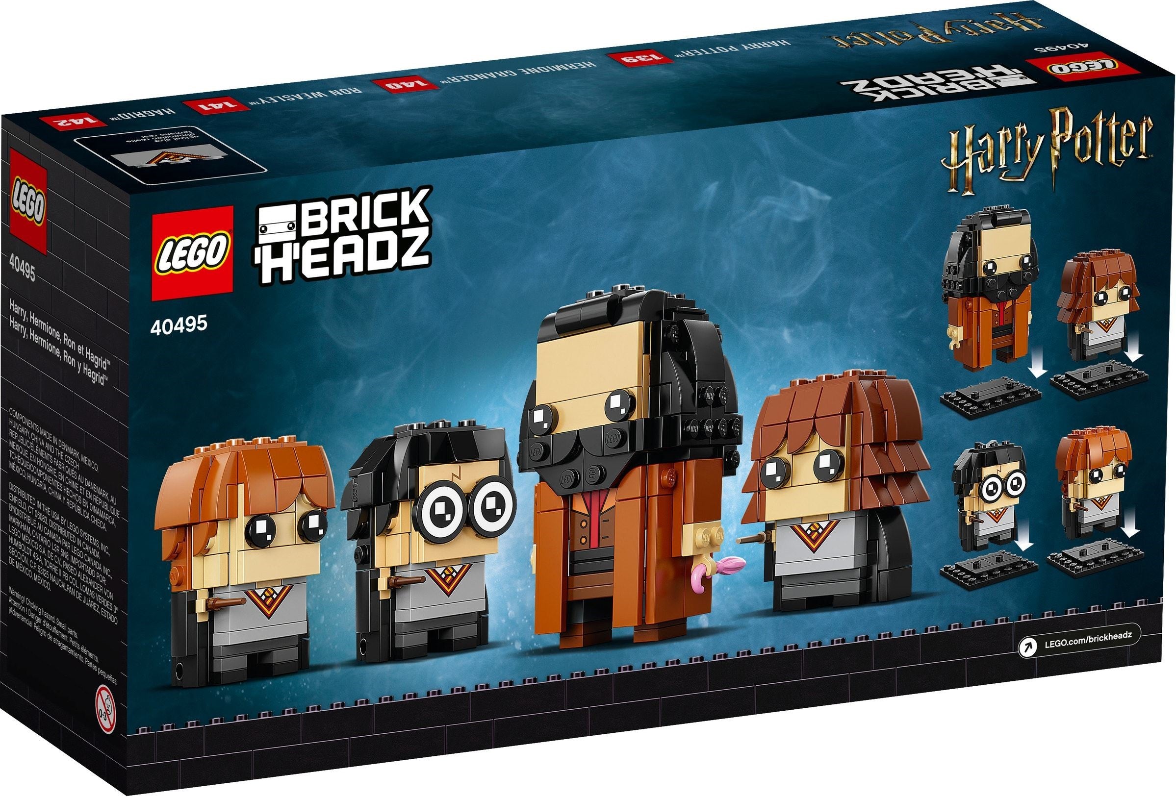 <transcy>LEGO BrickHeadz Harry, Hermine, Ron et Hagrid 40495</transcy>
