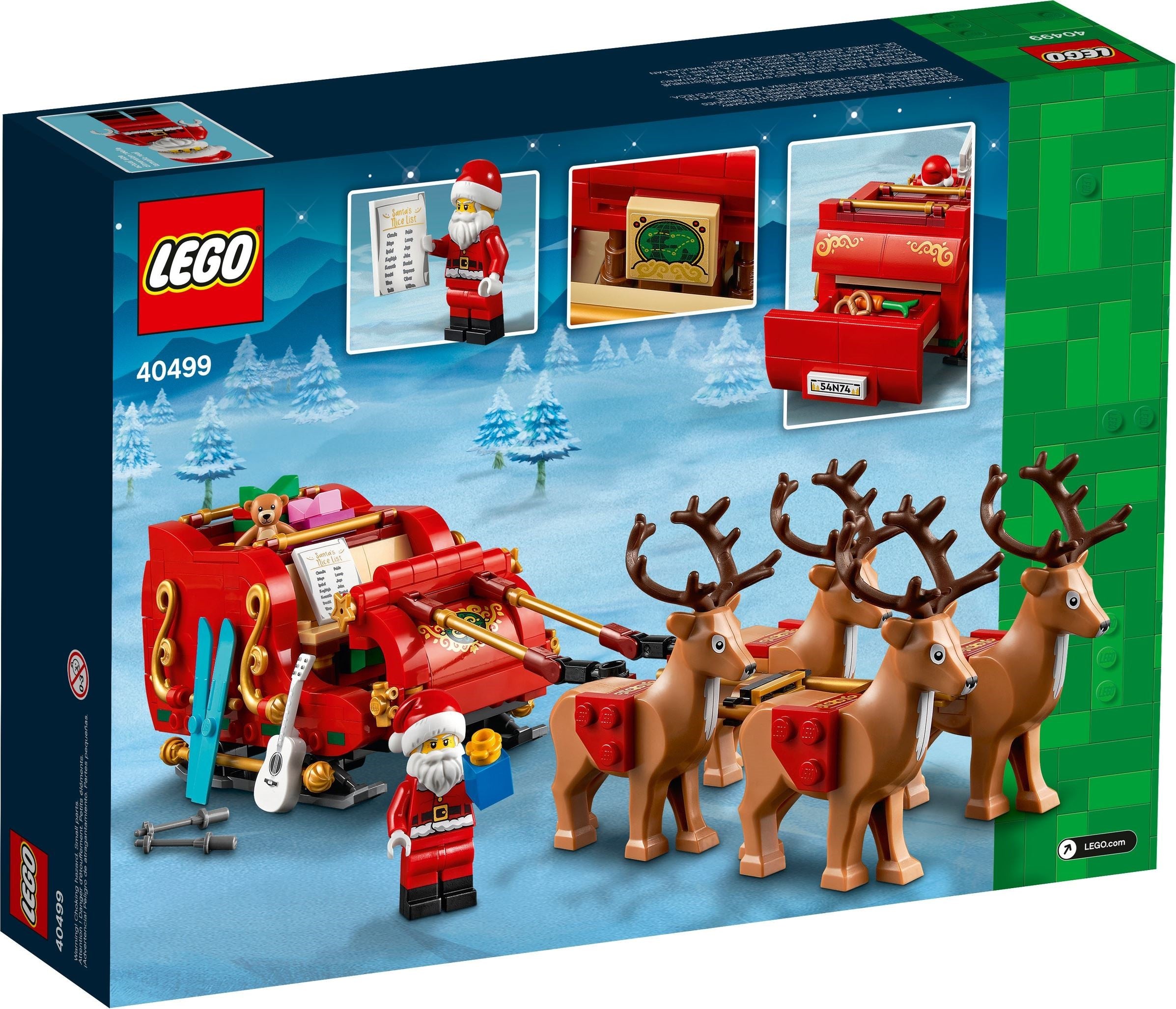 LEGO Seasonal Schlitten des Weihnachtsmanns 40499