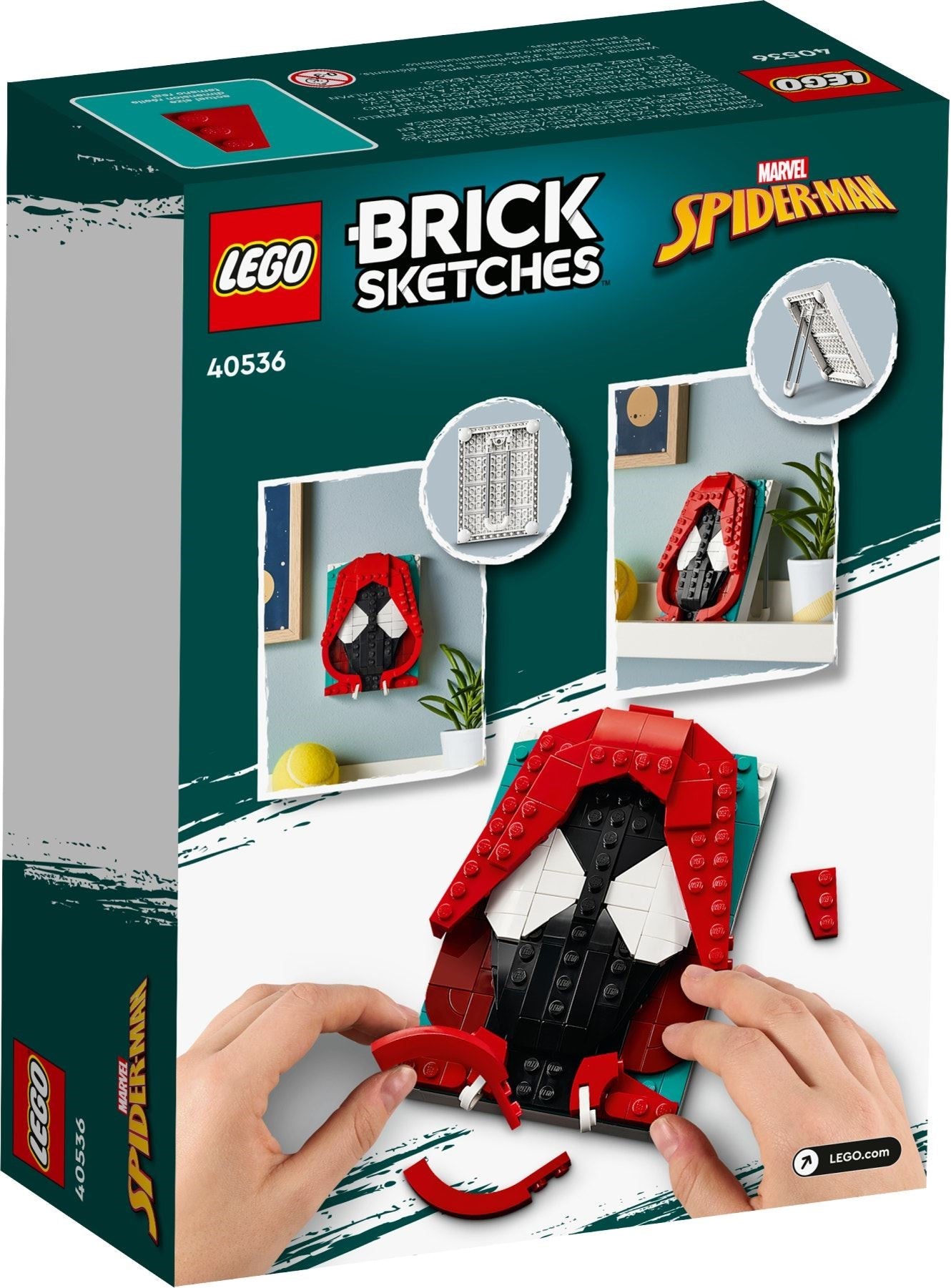 LEGO Brick Sketches Miles Morales 40536