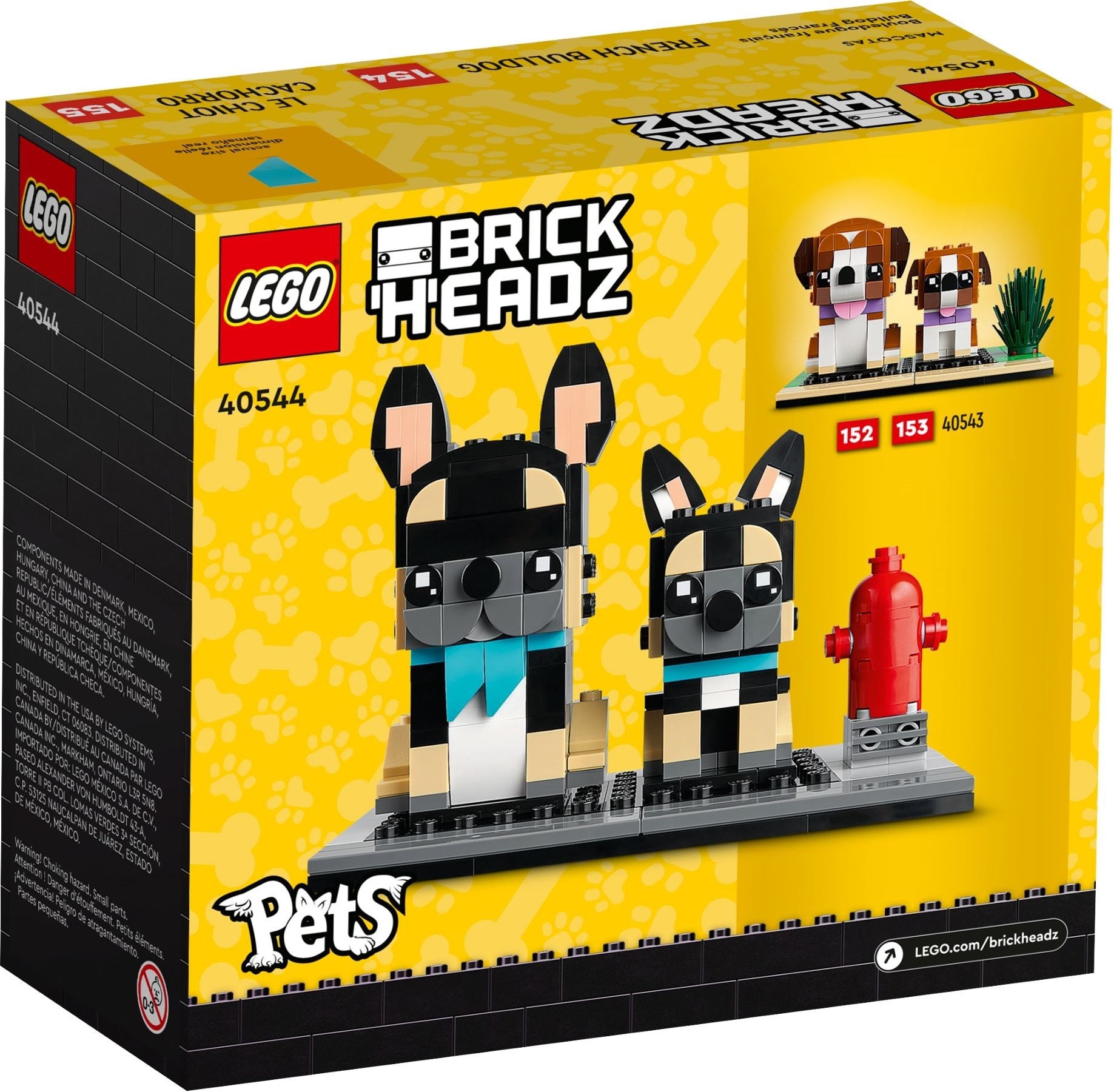 LEGO BrickHeadz Pets: French Bulldog 40544