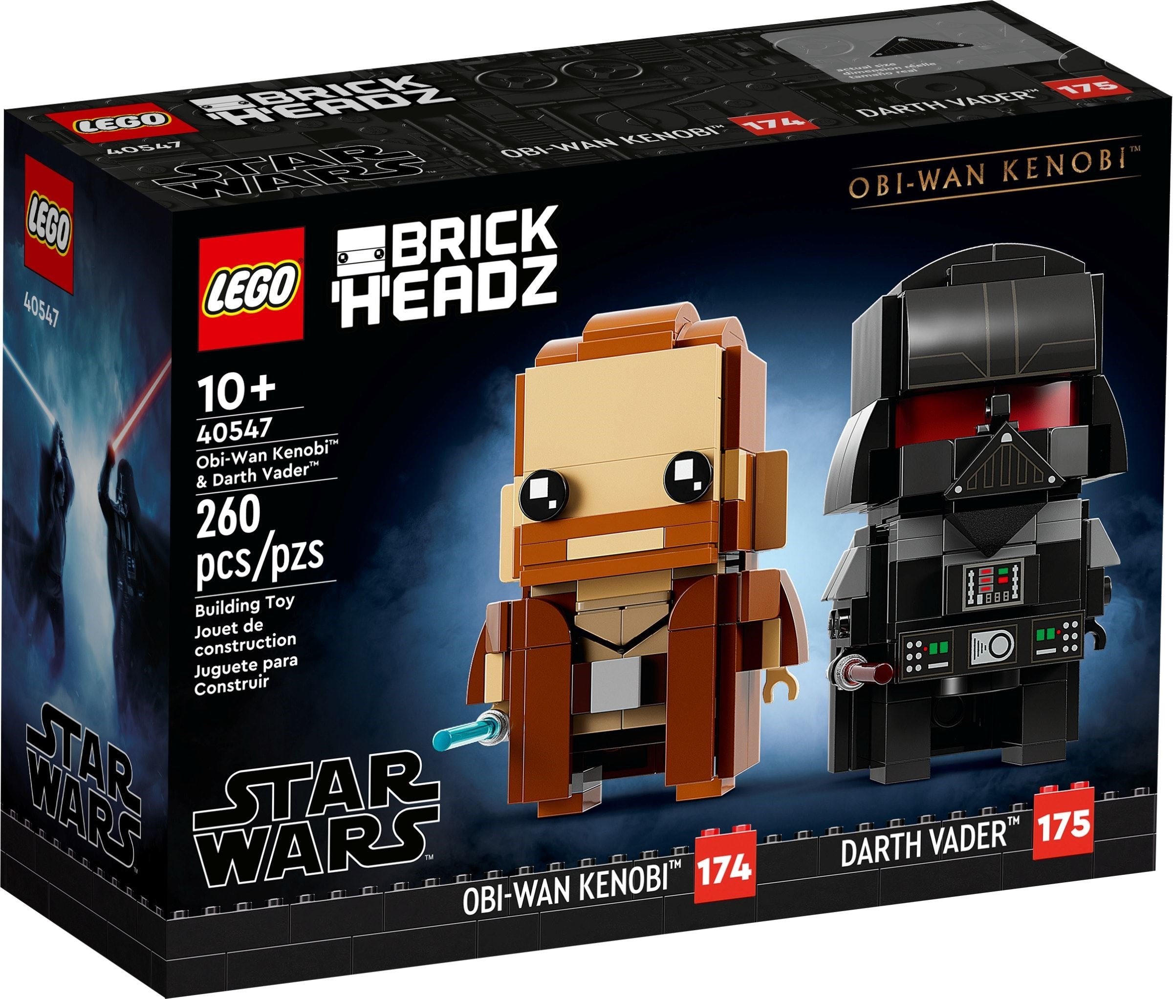 LEGO Brickheadz Obi-Wan Kenobi & Darth Vader 40547