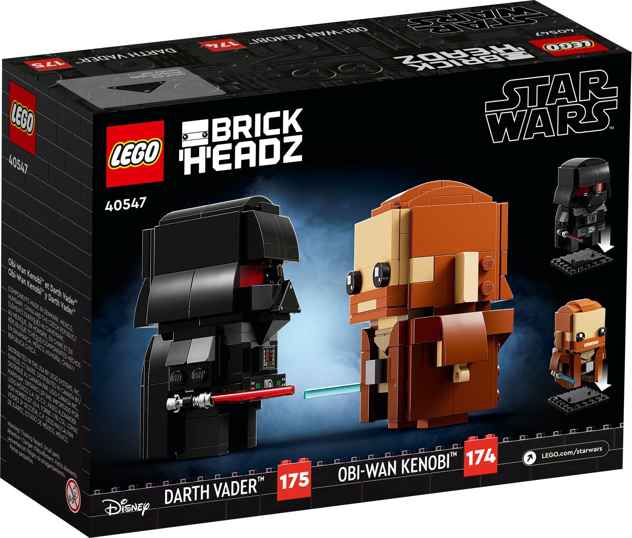 LEGO Brickheadz Obi-Wan Kenobi & Darth Vader 40547