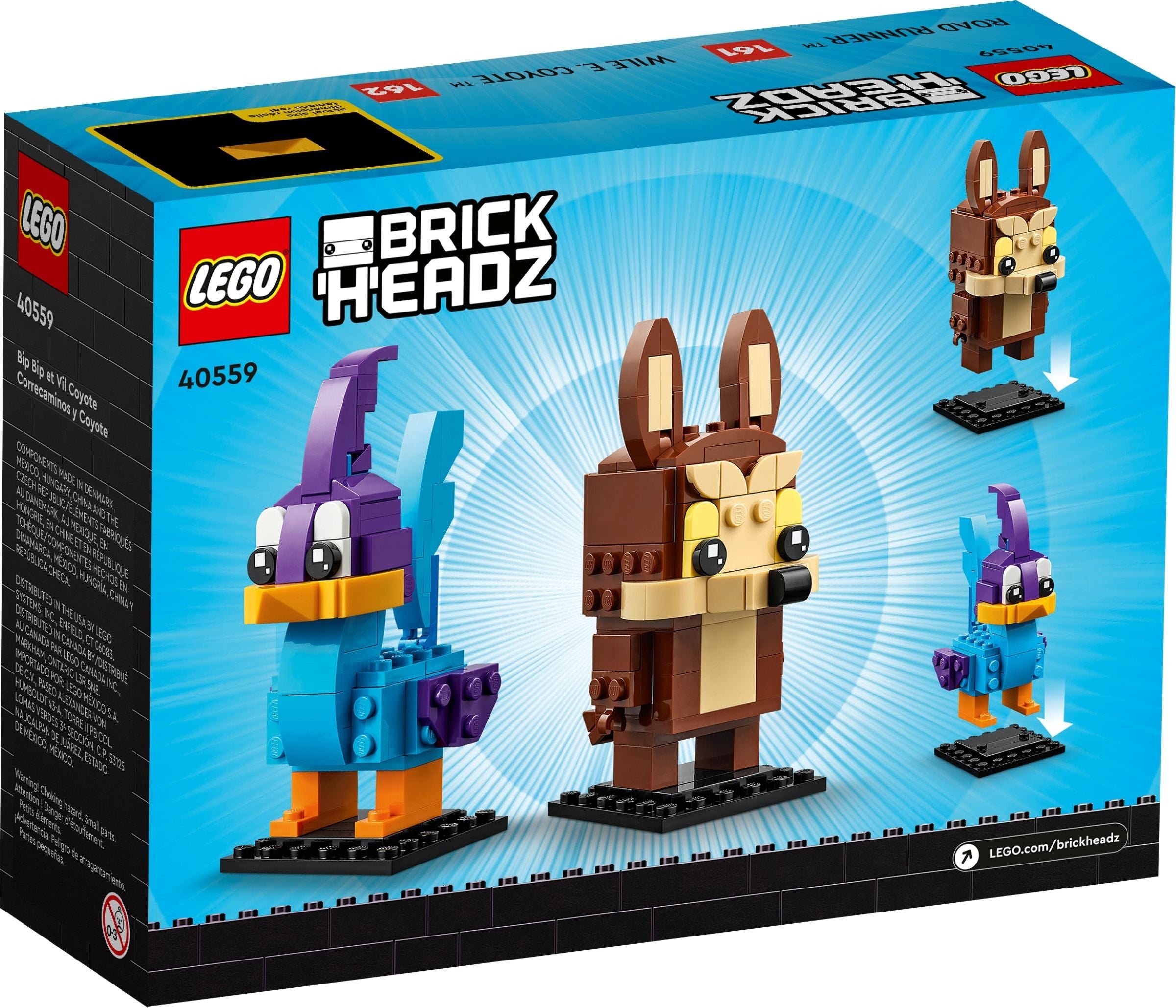 LEGO BrickHeadz  Road Runner & Wile E. Coyote 40559
