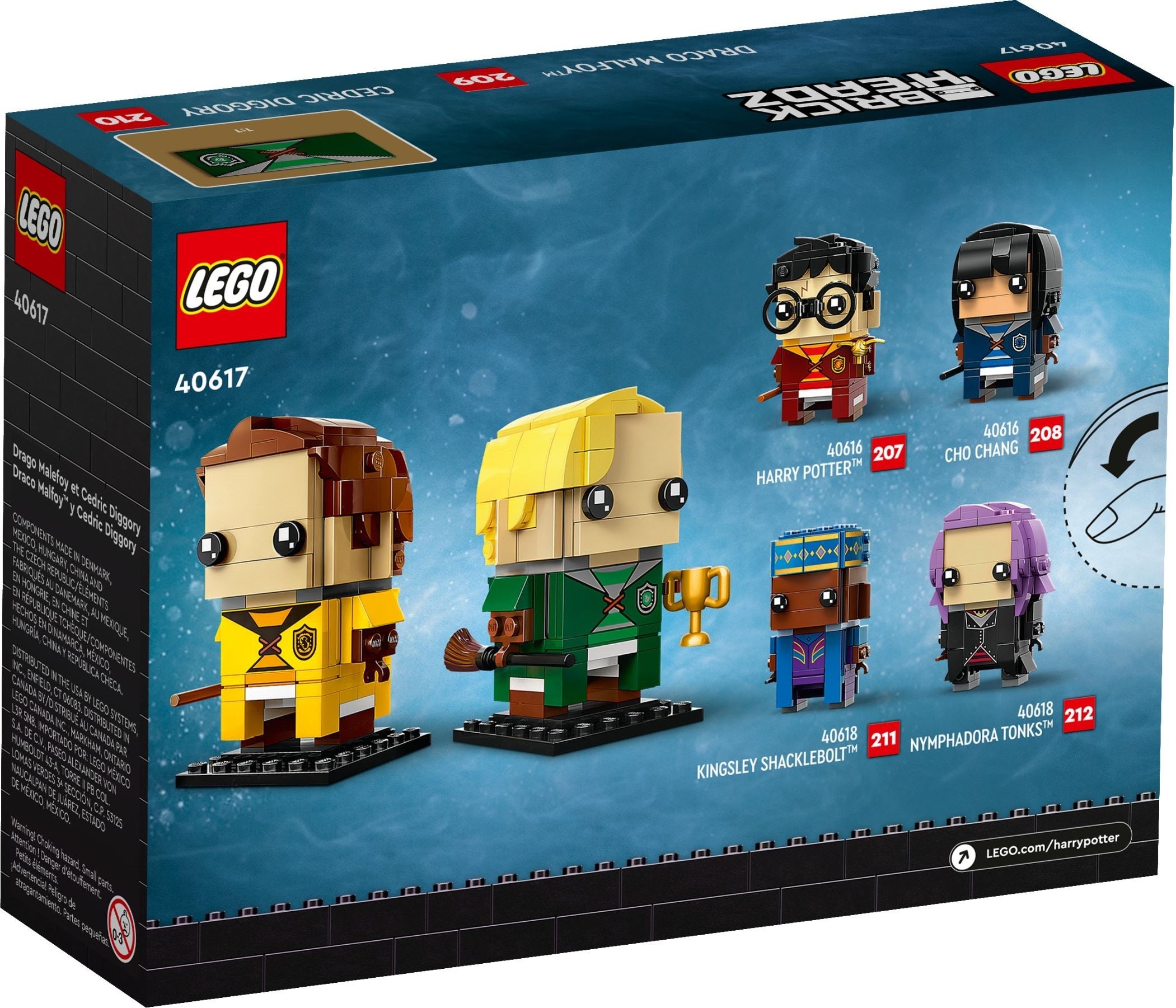 LEGO Brickheadz Draco Malfoy & Cedric Diggory 40617