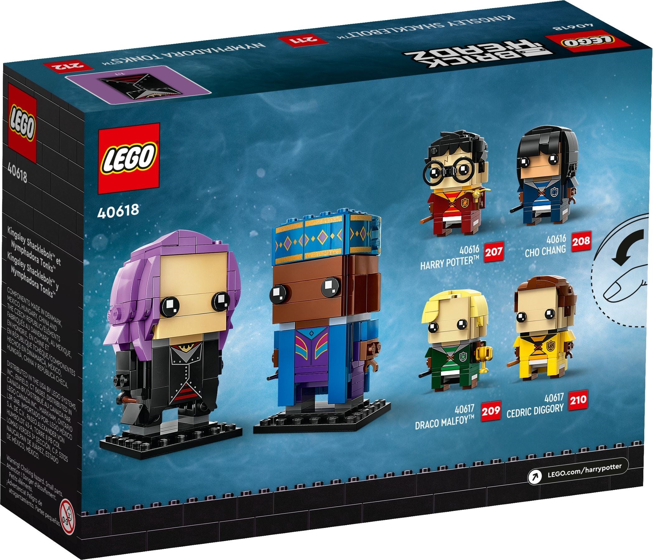 LEGO Brickheadz Kingsley Shacklebolt & Nymphadrora Tonks 40618