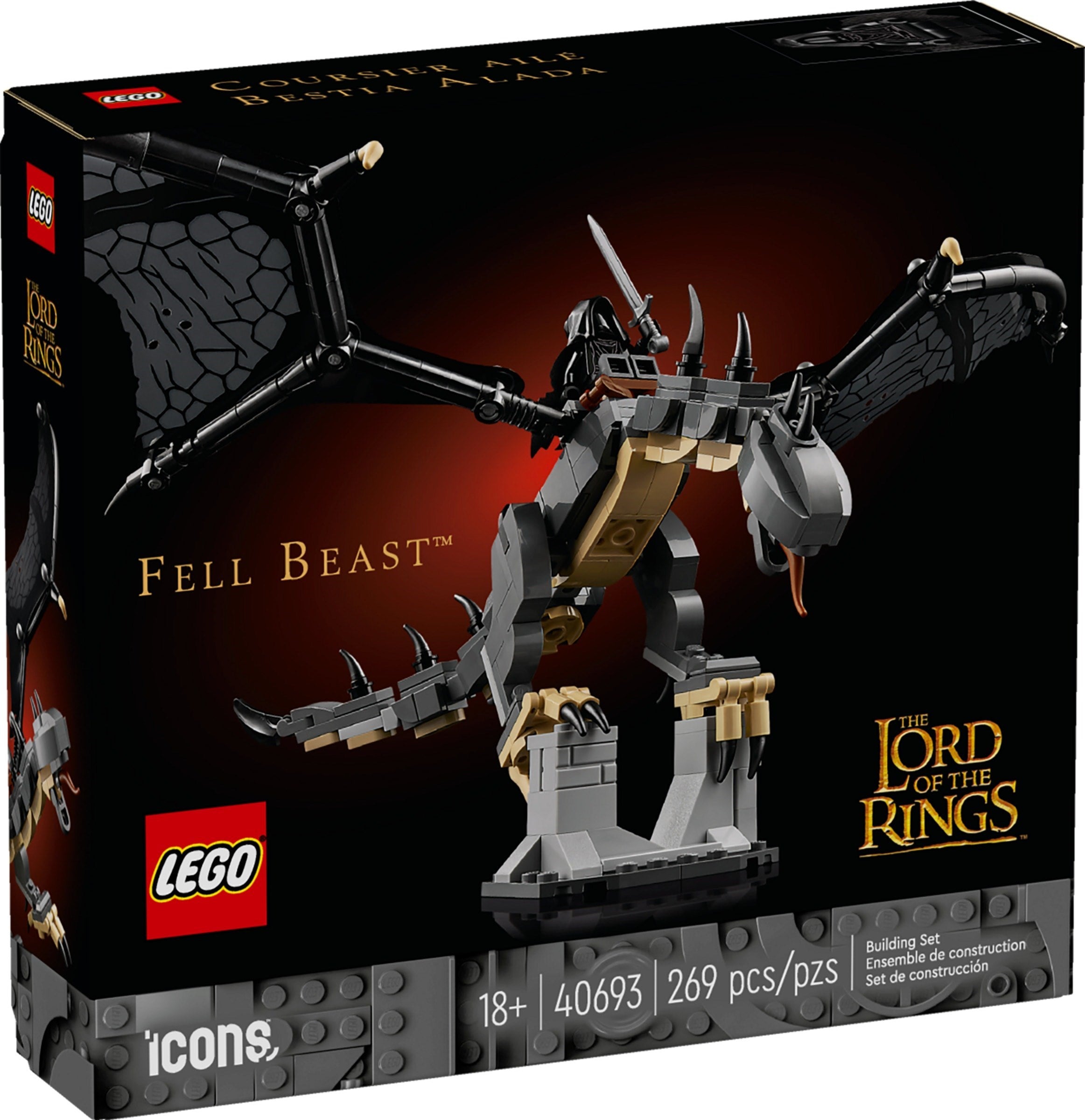 LEGO Icons Herr der Ringe Fluguntier 40693