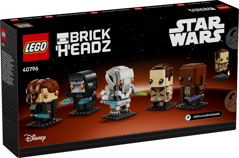 LEGO BrickHeadz Helden und Bösewichte aus Die Rache der Sith 40796