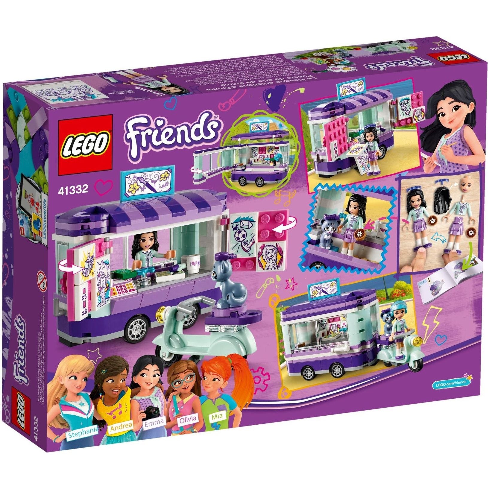 LEGO Friends Emmas rollender Kunstkiosk 41332