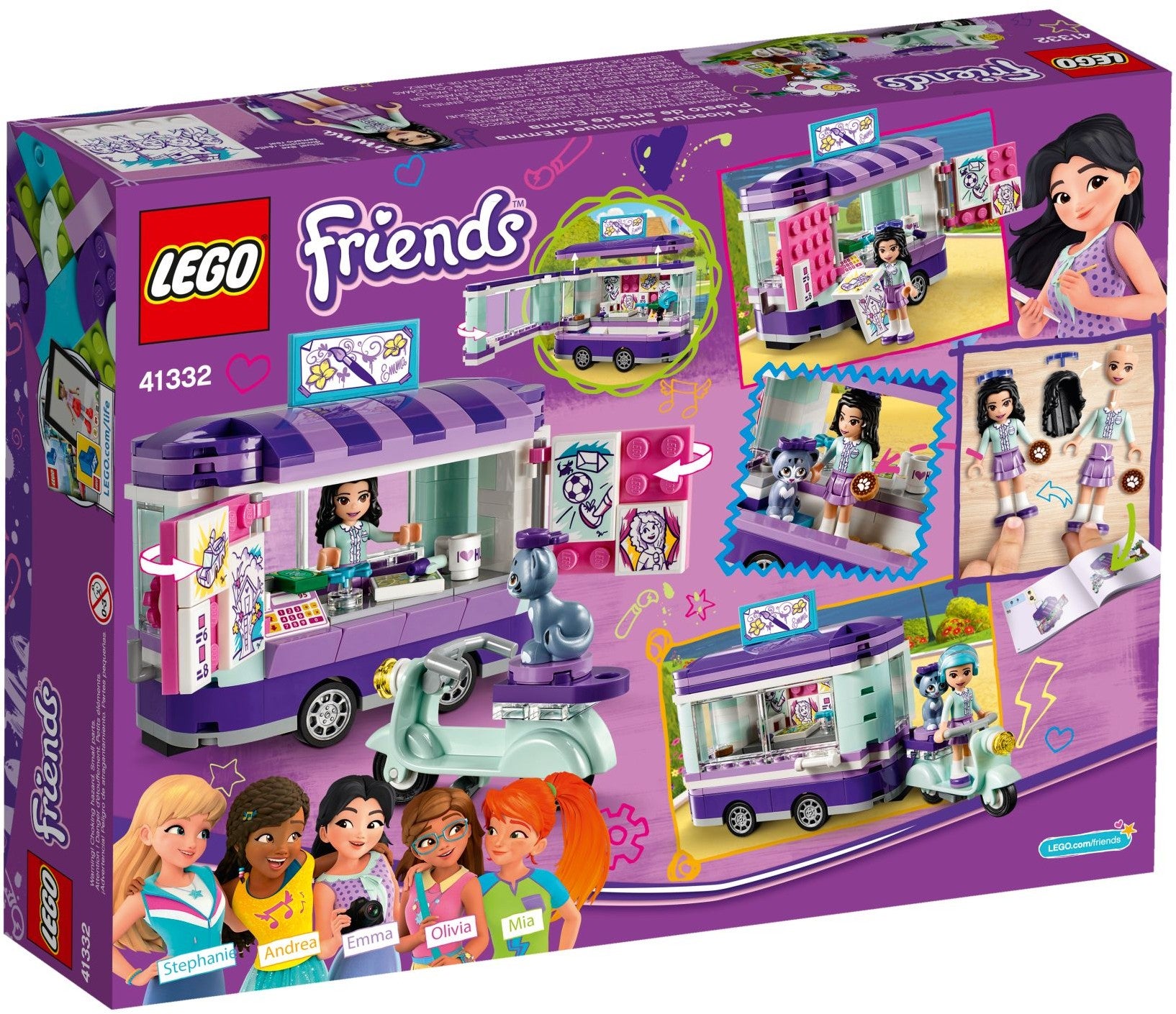 LEGO Friends Emmas rollender Kunstkiosk 41332