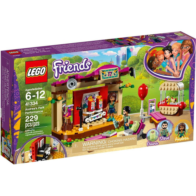 LEGO Friends Andreas Bühne im Park 41334