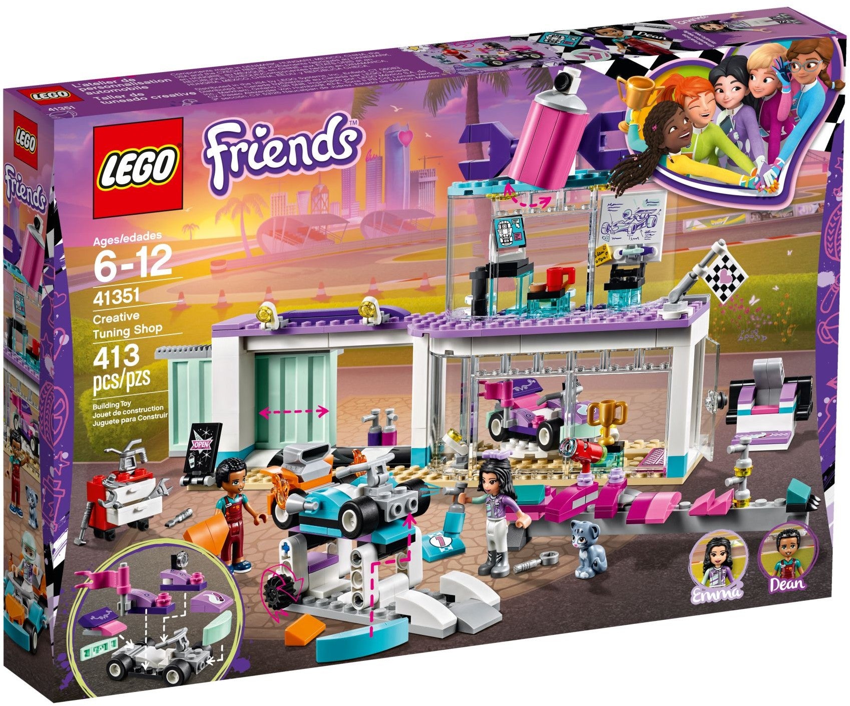 LEGO Friends Tuning Werkstatt 41351