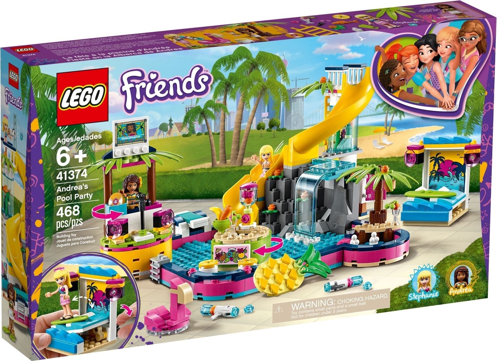 LEGO Friends Andreas Pool-Party 41374