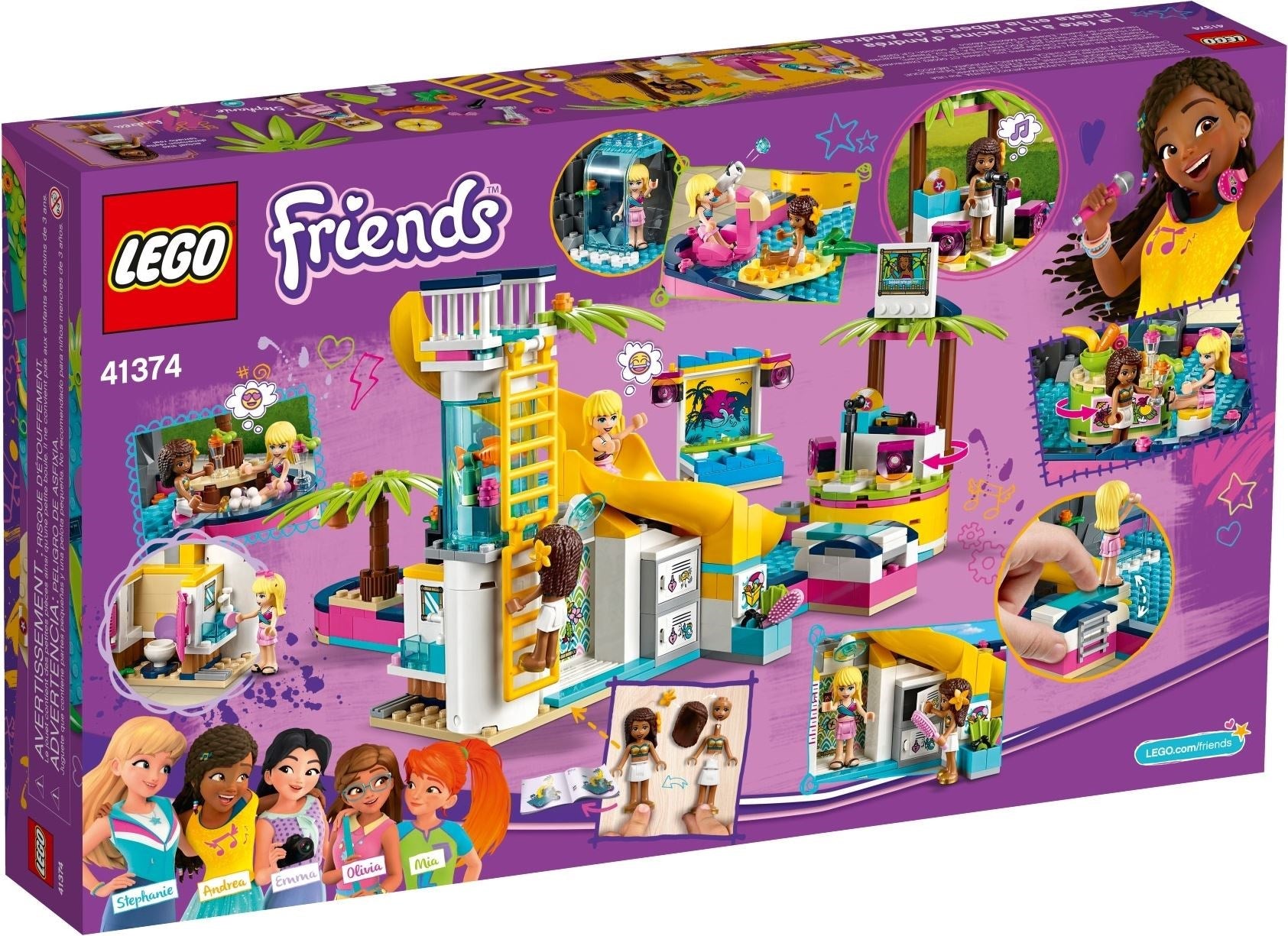LEGO Friends Andreas Pool-Party 41374