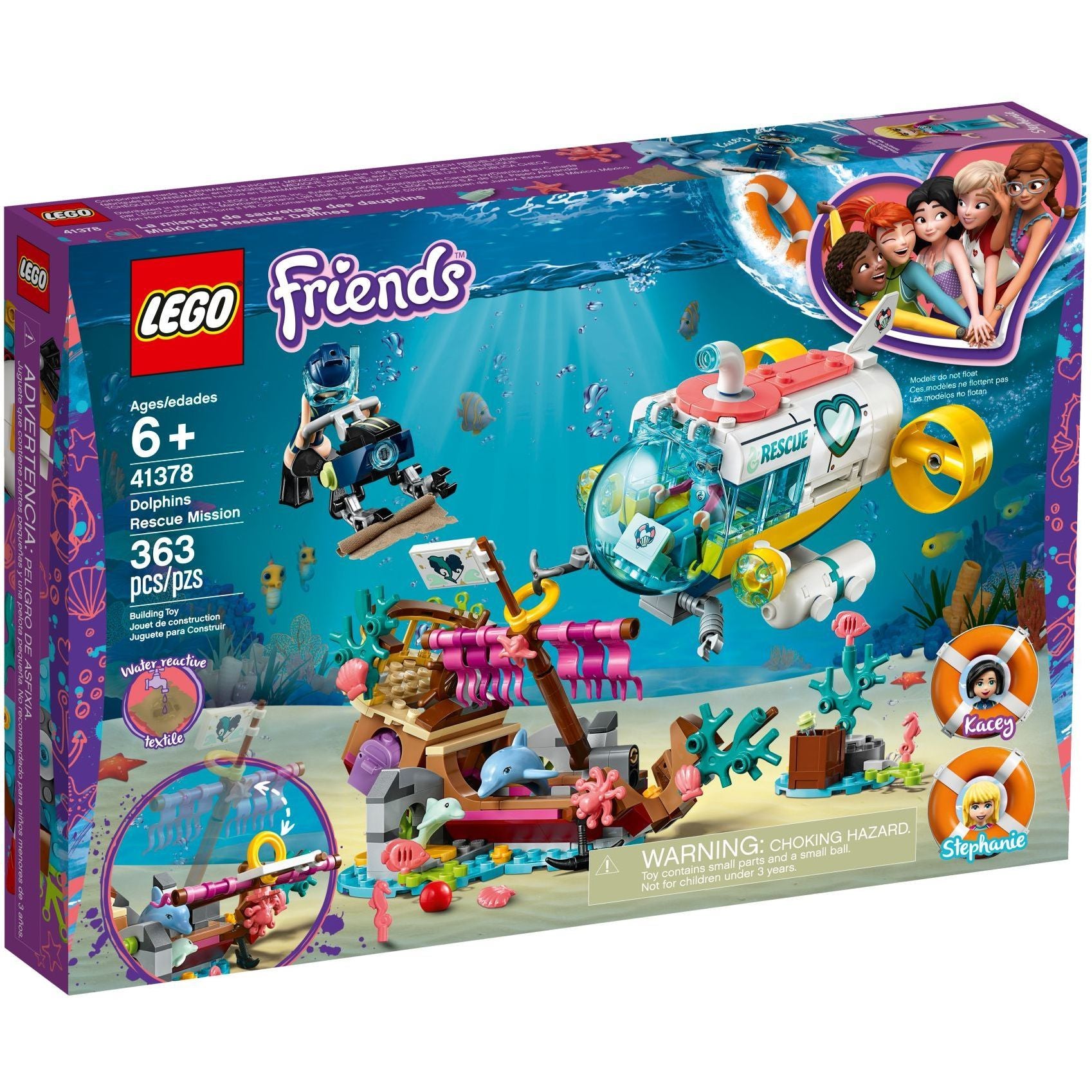 LEGO Friends Rettungs-U-Boot für Delfine 41378