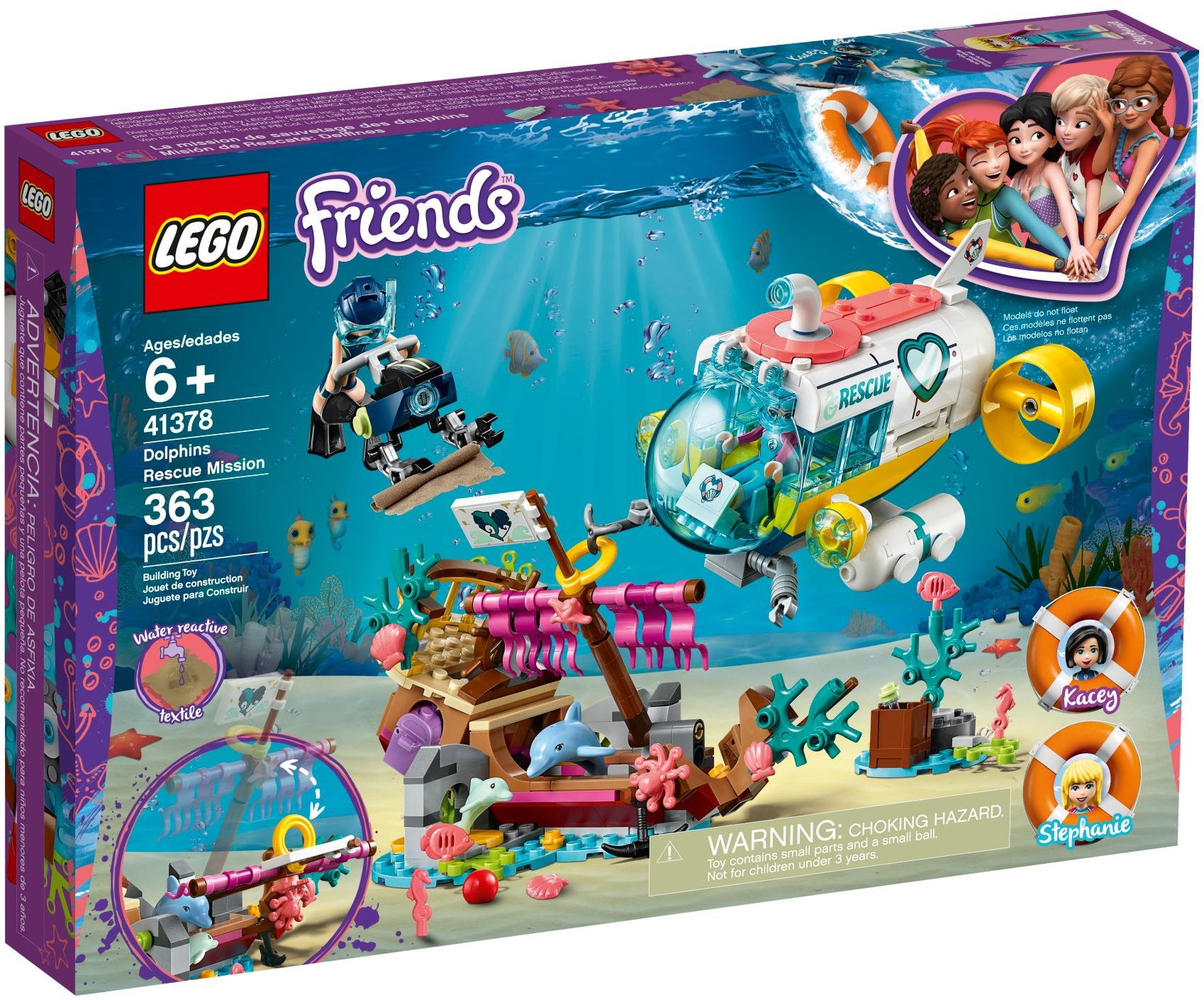 LEGO Friends Rettungs-U-Boot für Delfine 41378