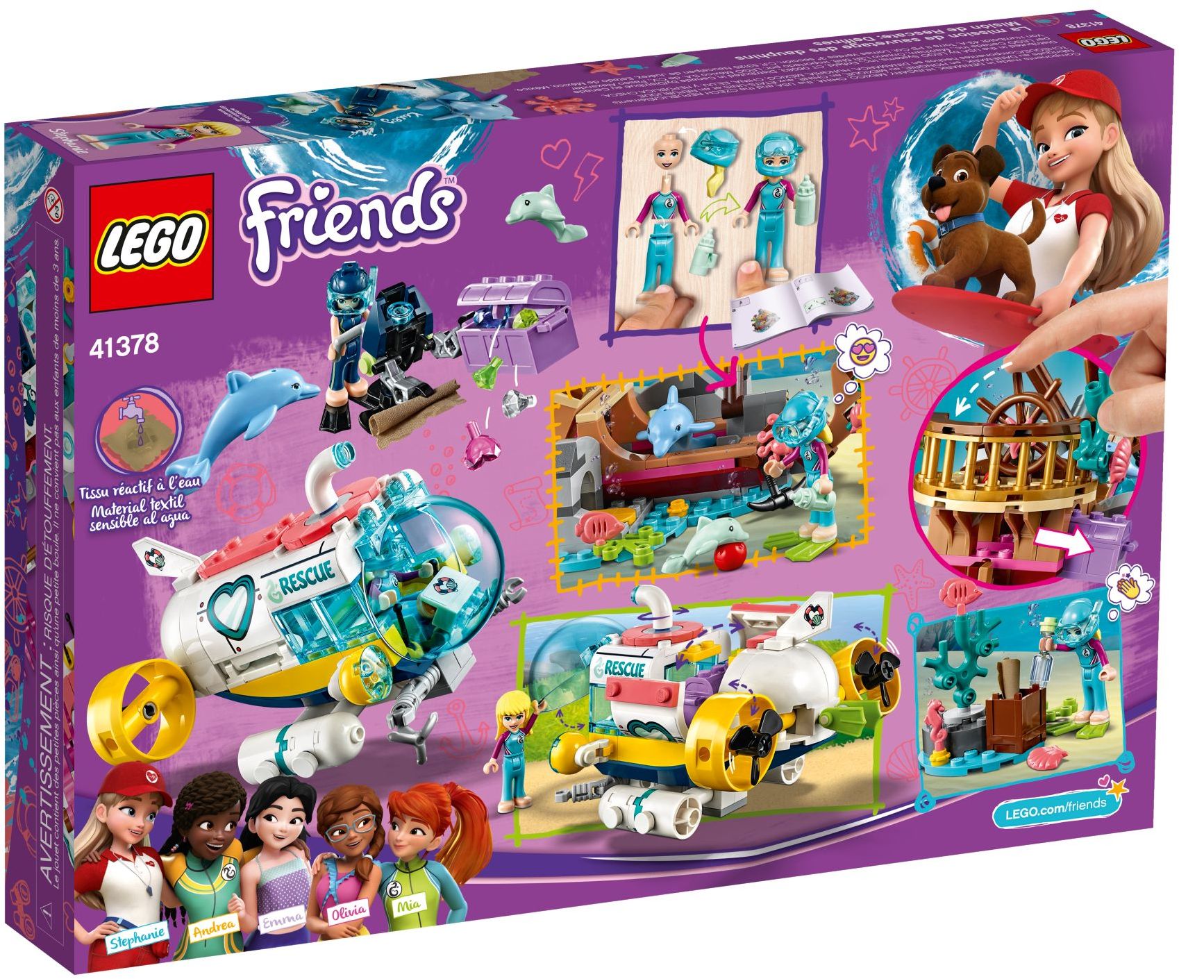 LEGO Friends Rettungs-U-Boot für Delfine 41378