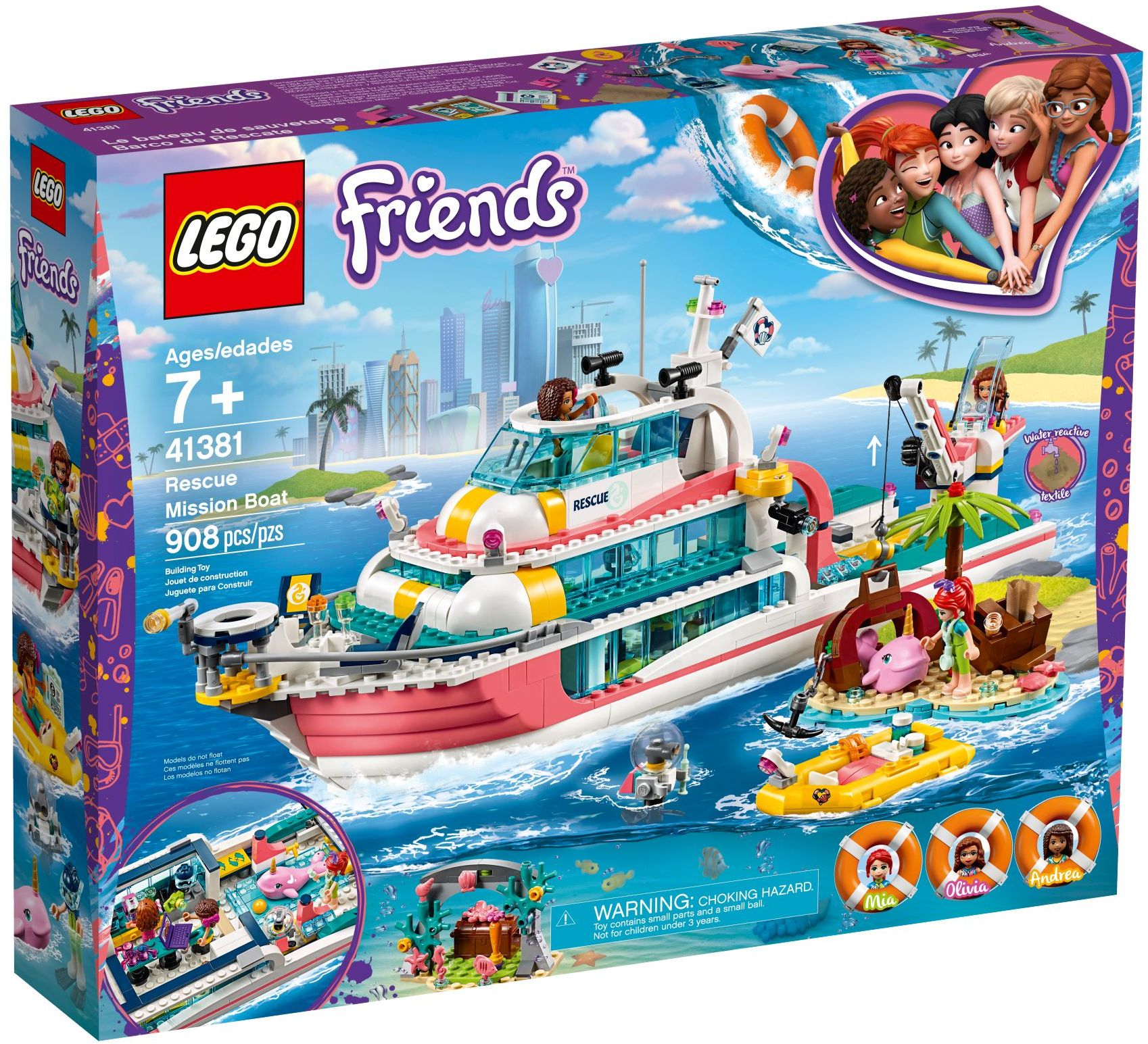 LEGO Friends Boot für Rettungsaktion 41381