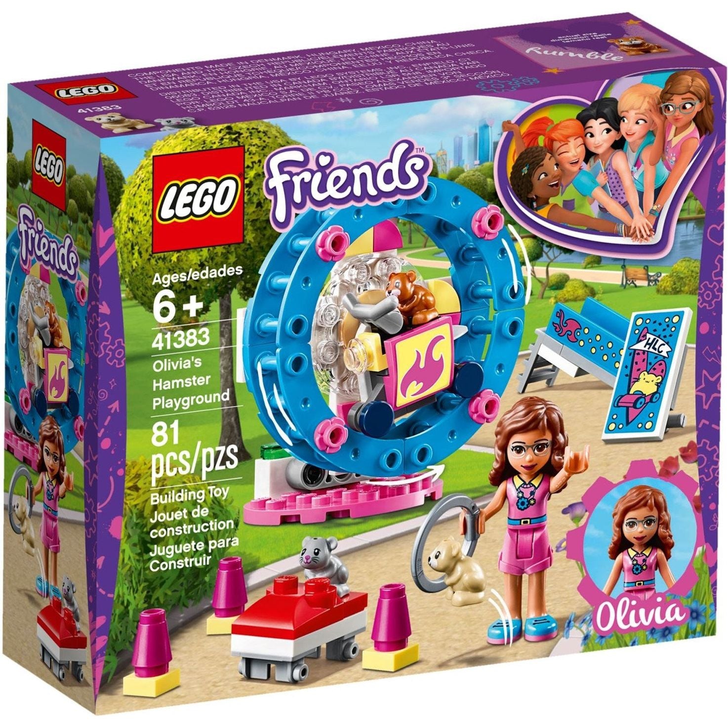 LEGO Friends Olivias Hamster-Spielplatz 41383