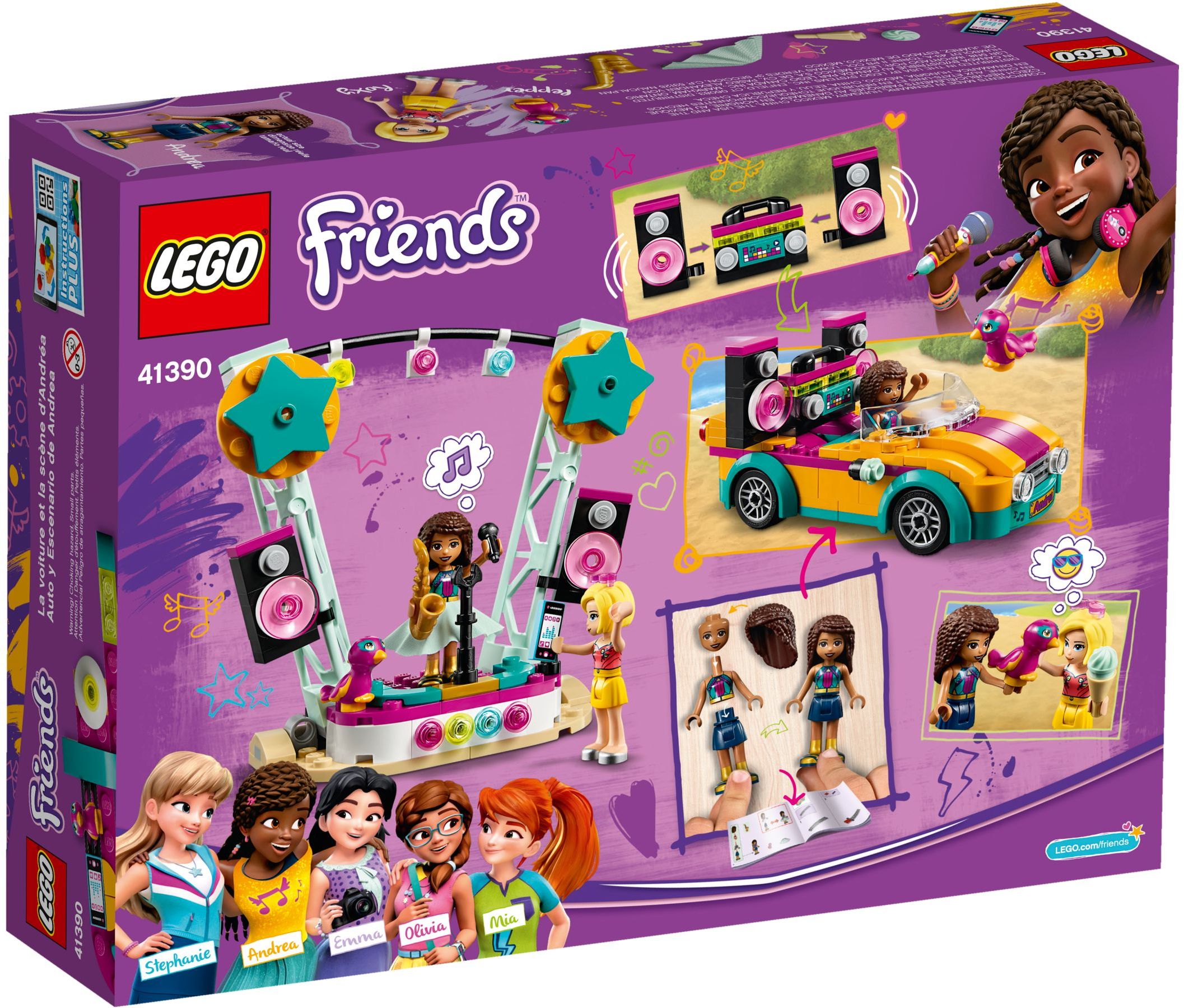 LEGO Friends Andreas Bühne und Auto 41390