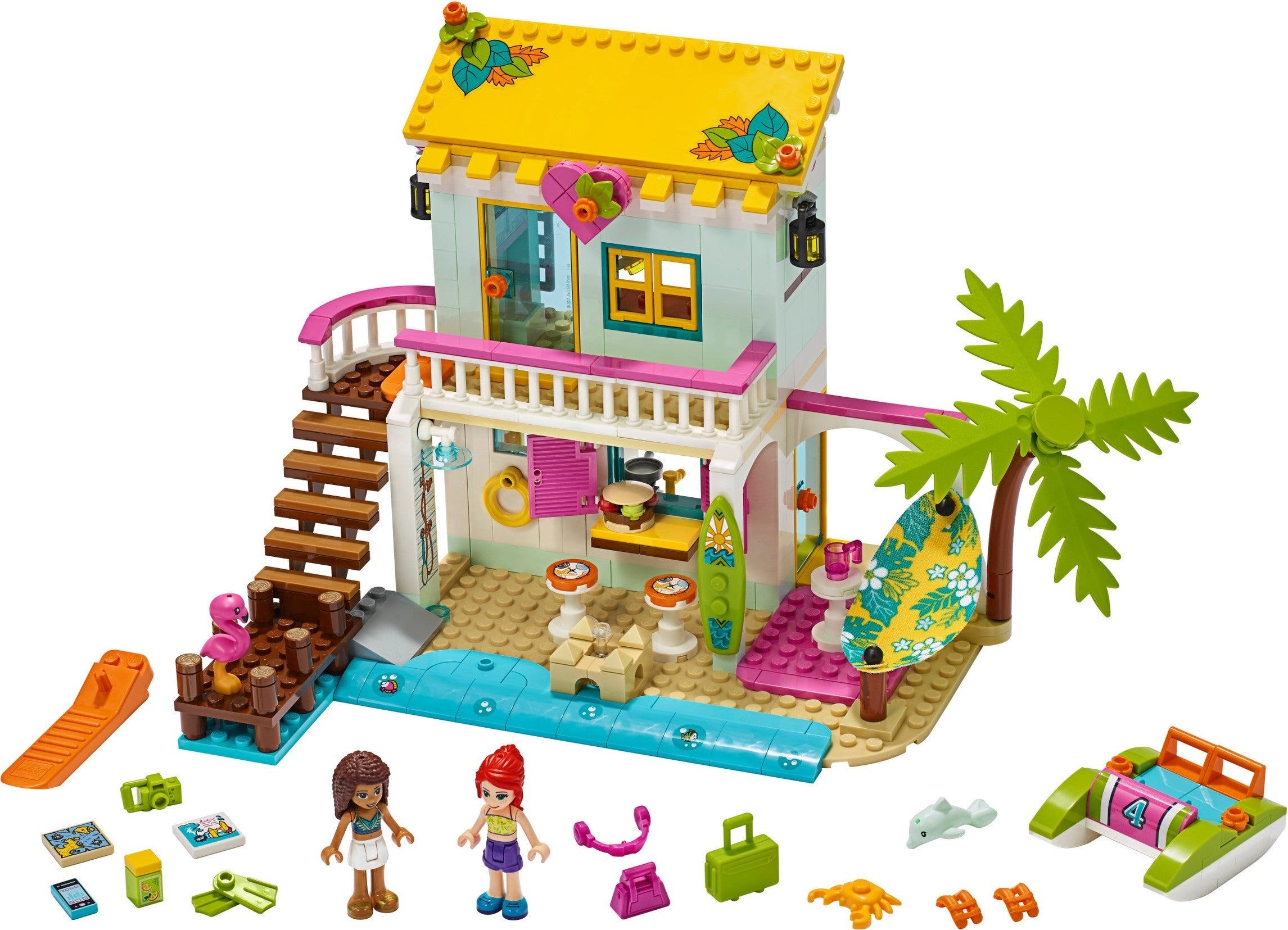 Lego Friends Beach House avec pédalo 41428